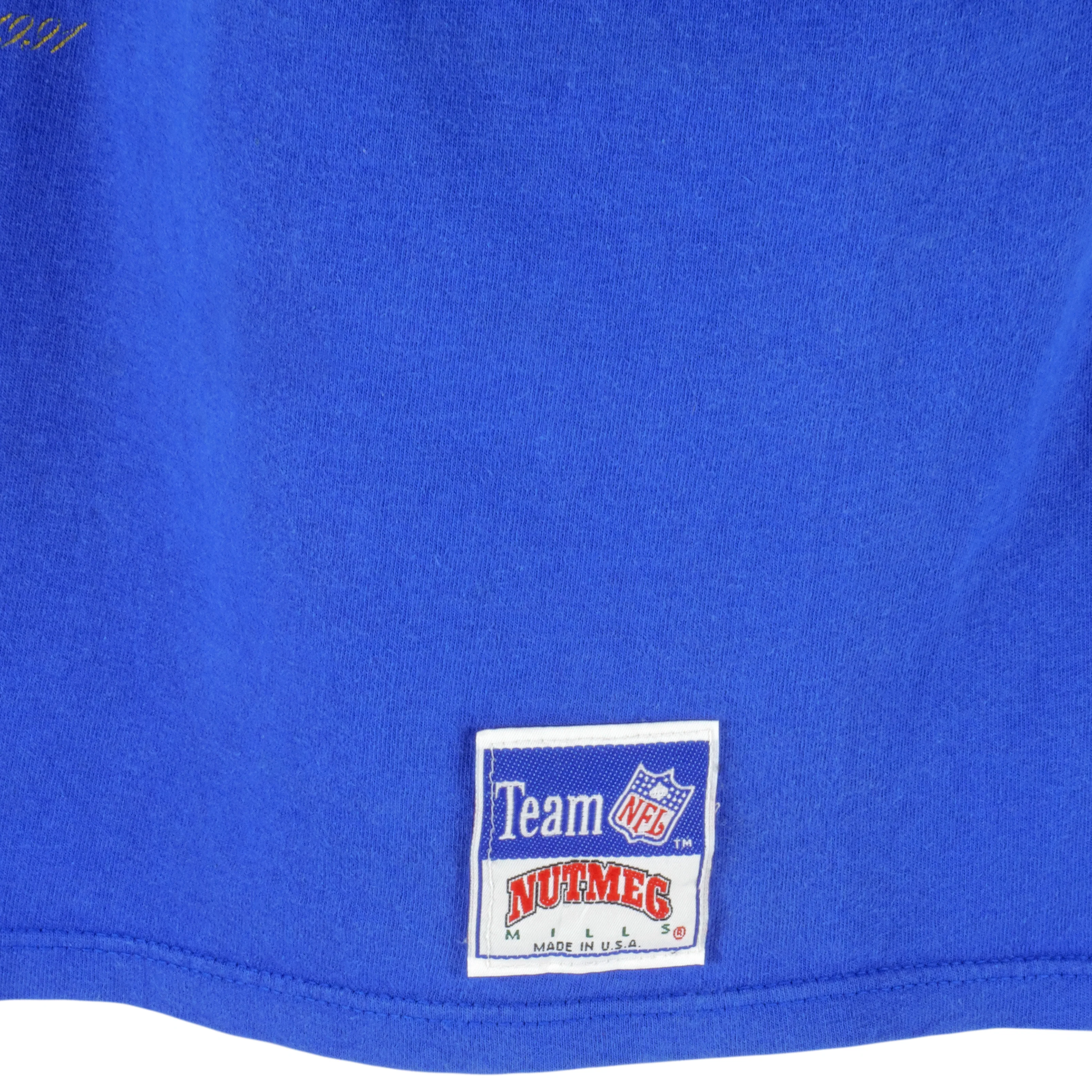 NFL (Nutmeg) - New York Giants Locker Room T-Shirt 1990s X-Large - Image 4