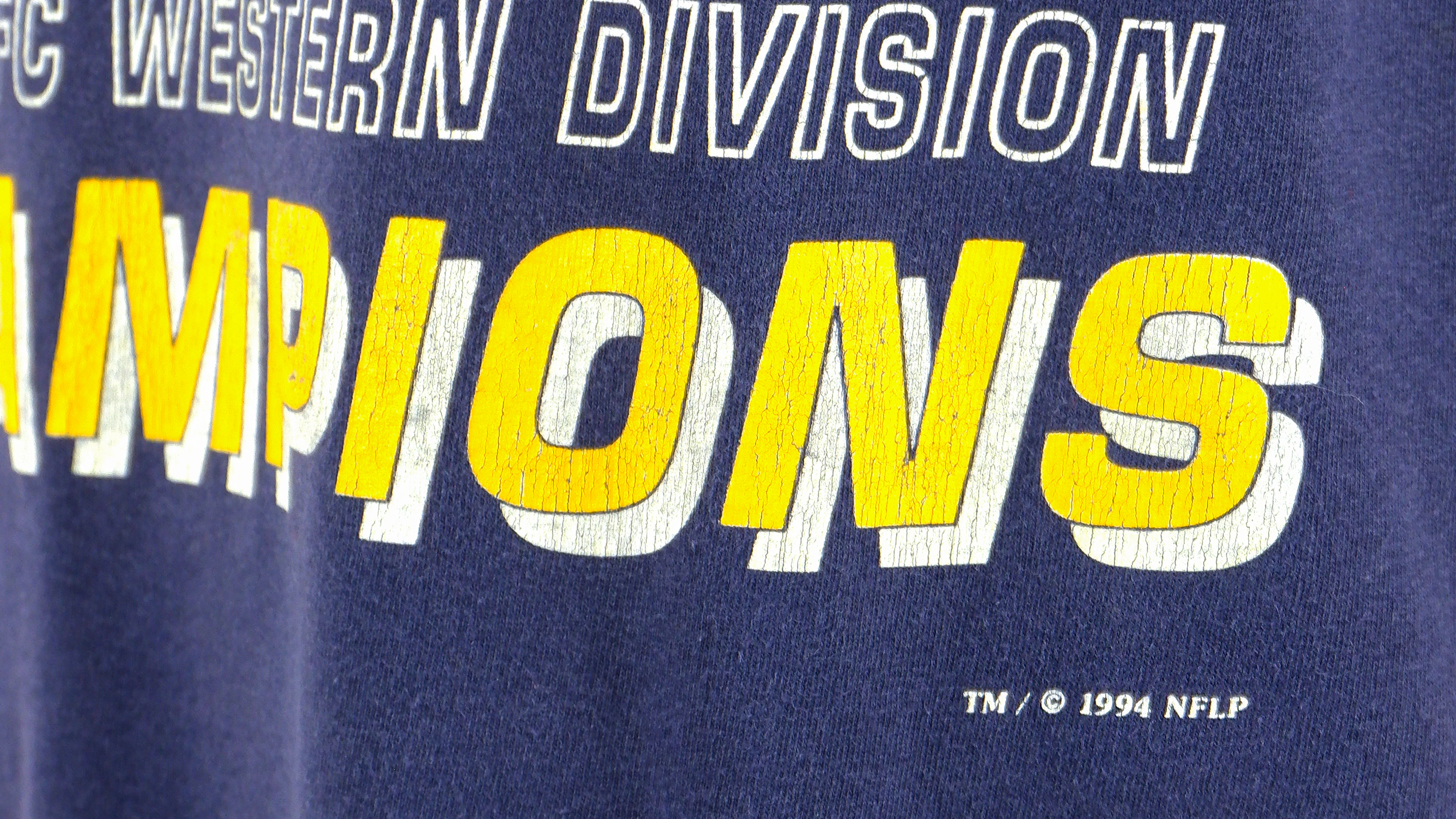 NFL (Nutmeg) - San Diego Chargers, AFC Western Division Champions T-Shirt 1994 X-Large - Image 3