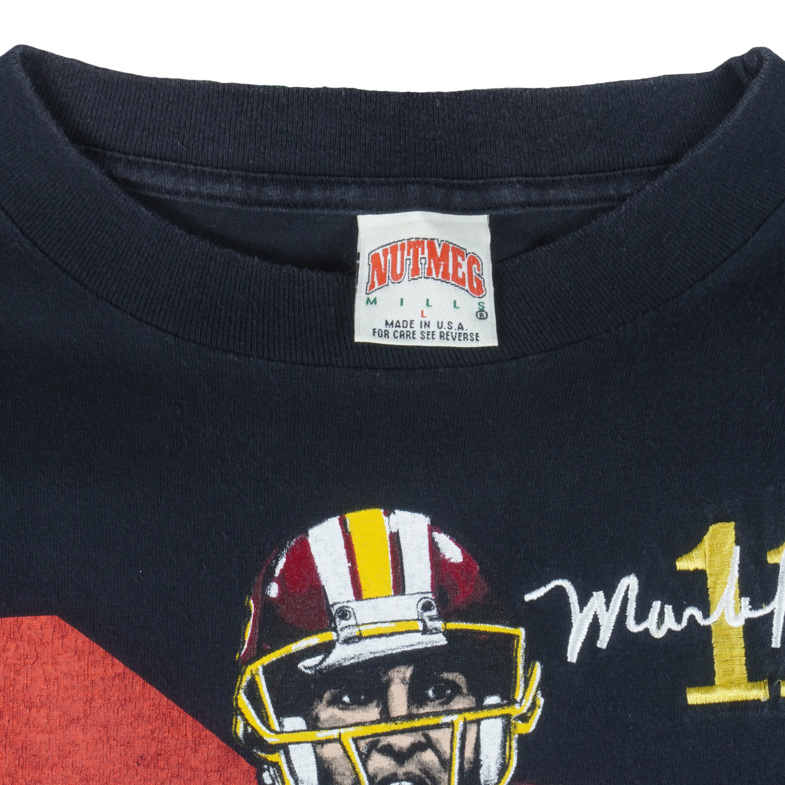 NFL (Nutmeg) - Washington Redskins Mark Rypien T-Shirt 1990s Large - Image 4