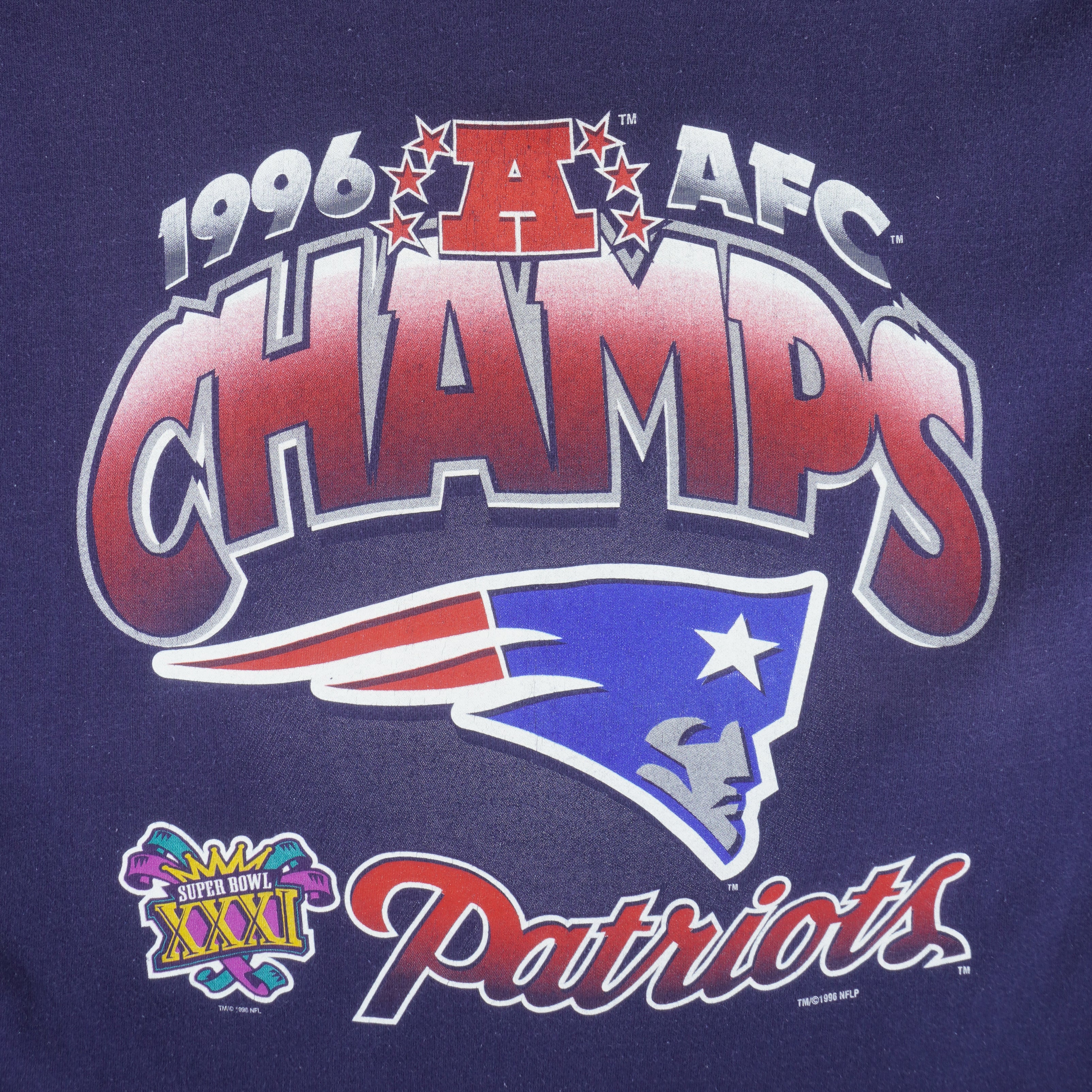 NFL (Pro Player) - New England Patriots, AFC Champs T-Shirt 1996 X-Large - Image 3