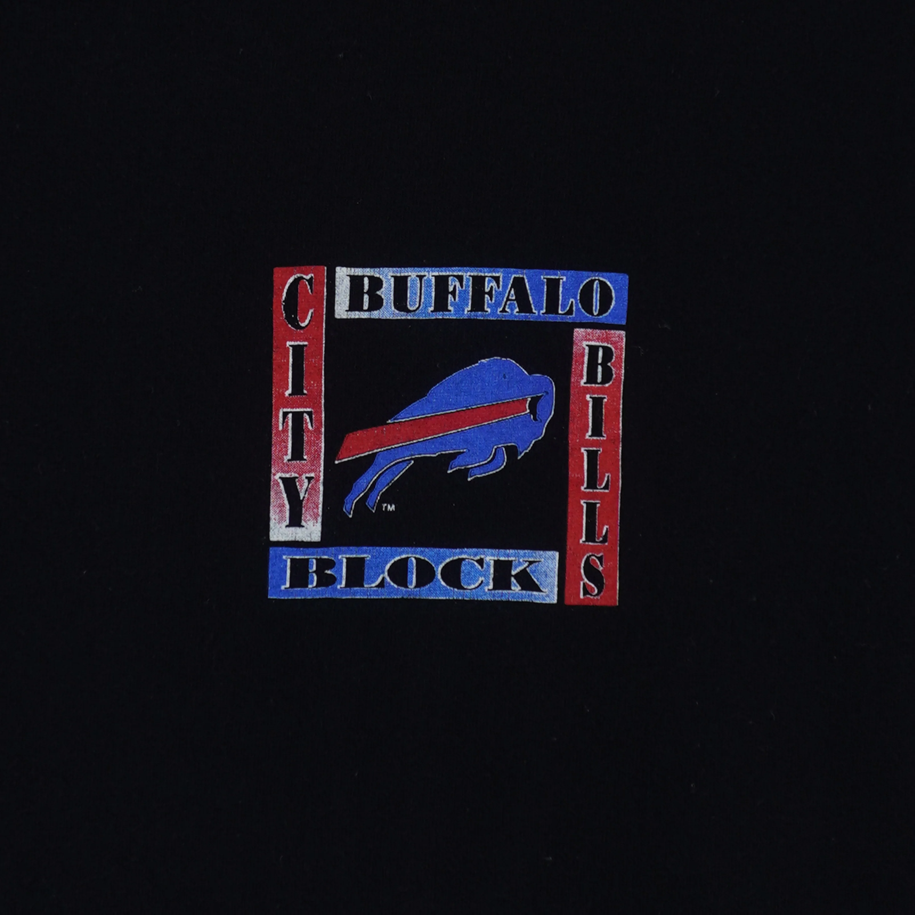 NFL (Salem) - Buffalo Bills City Block T-Shirt 1991 Large - Image 4