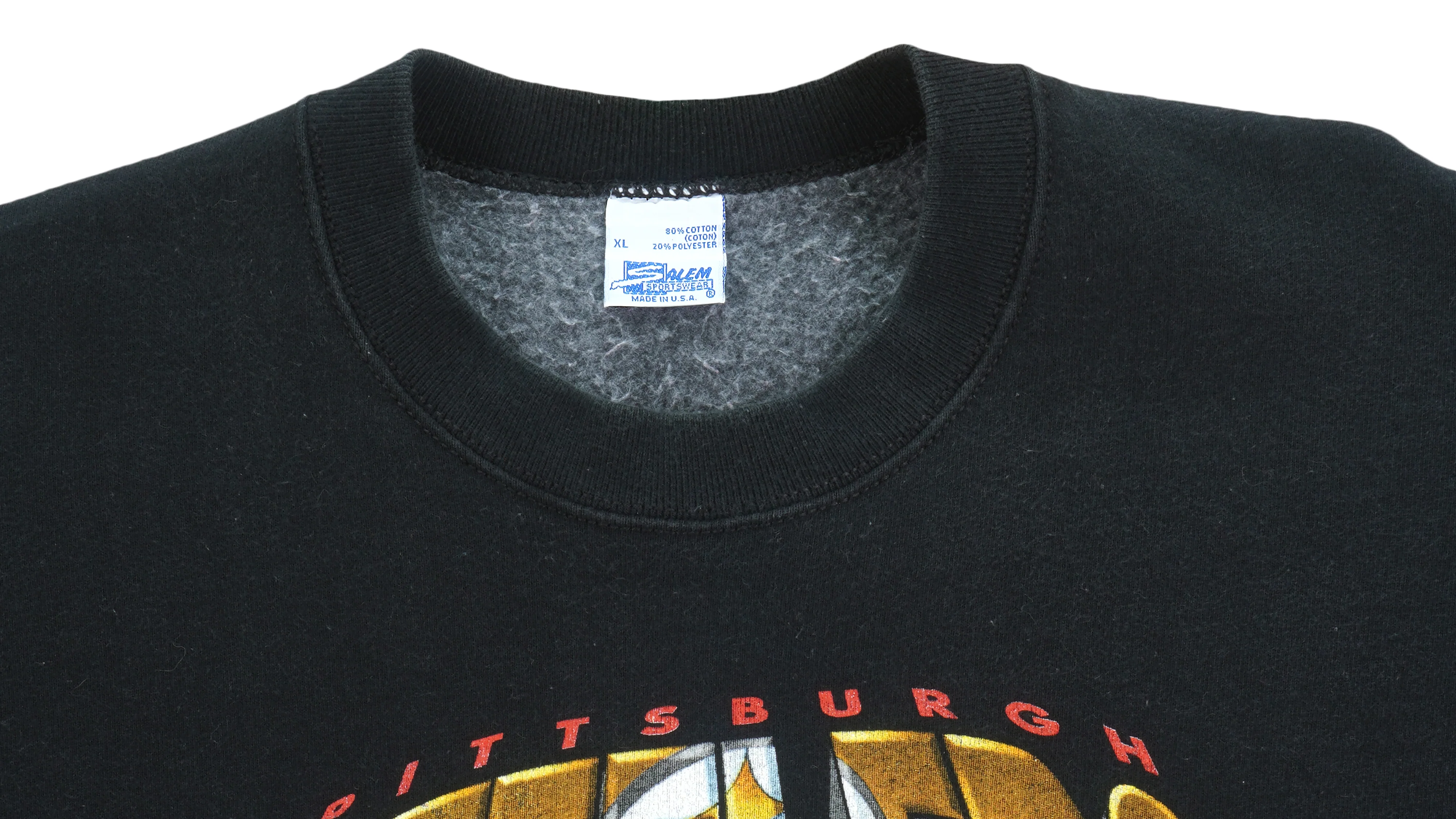 NFL (Salem) - Pittsburgh Steelers Crew Neck Helmet Sweatshirt 1994 X-Large - Image 4