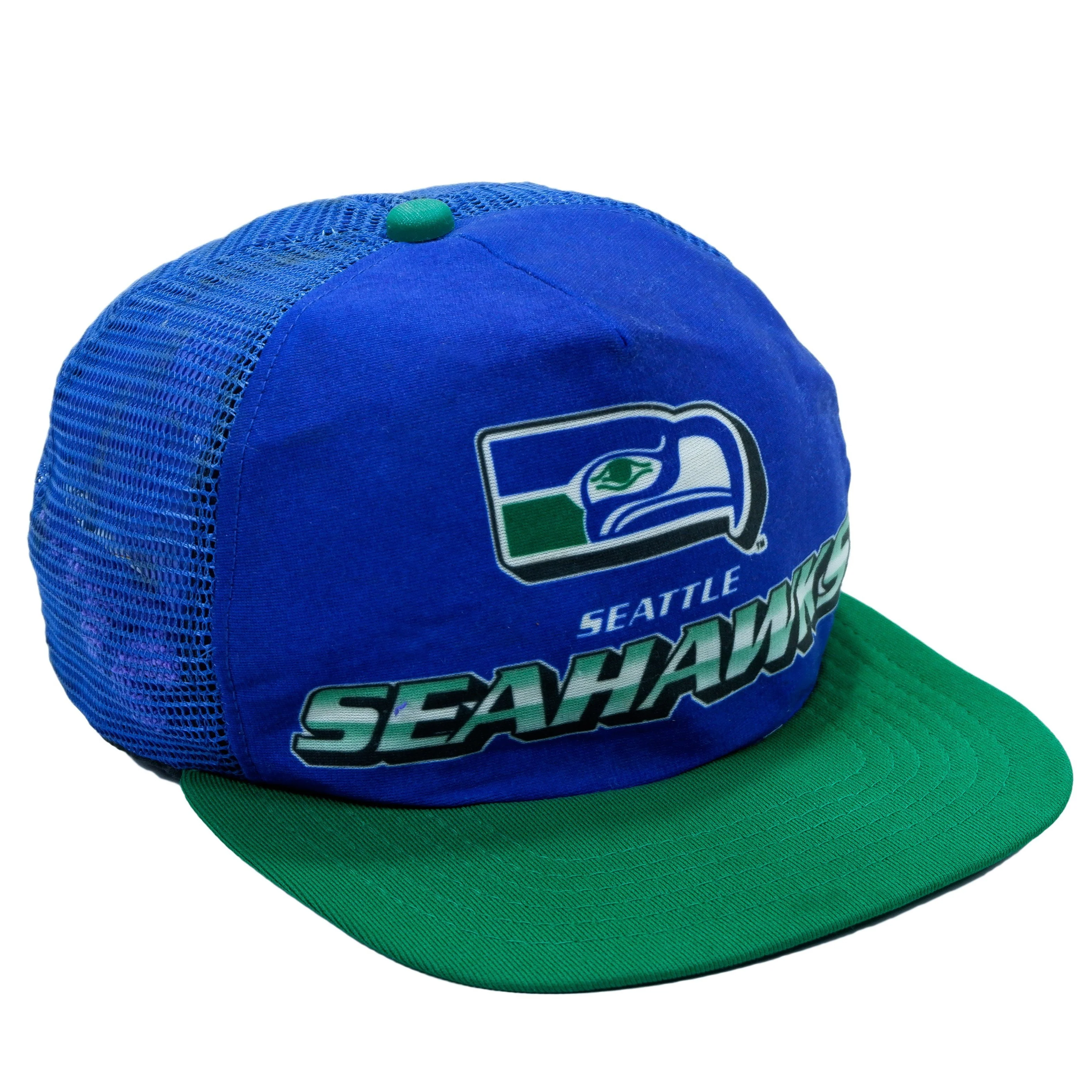 NFL (New Era) - Seattle Seahawks Snapback Trucker Hat 1990s - Image 2