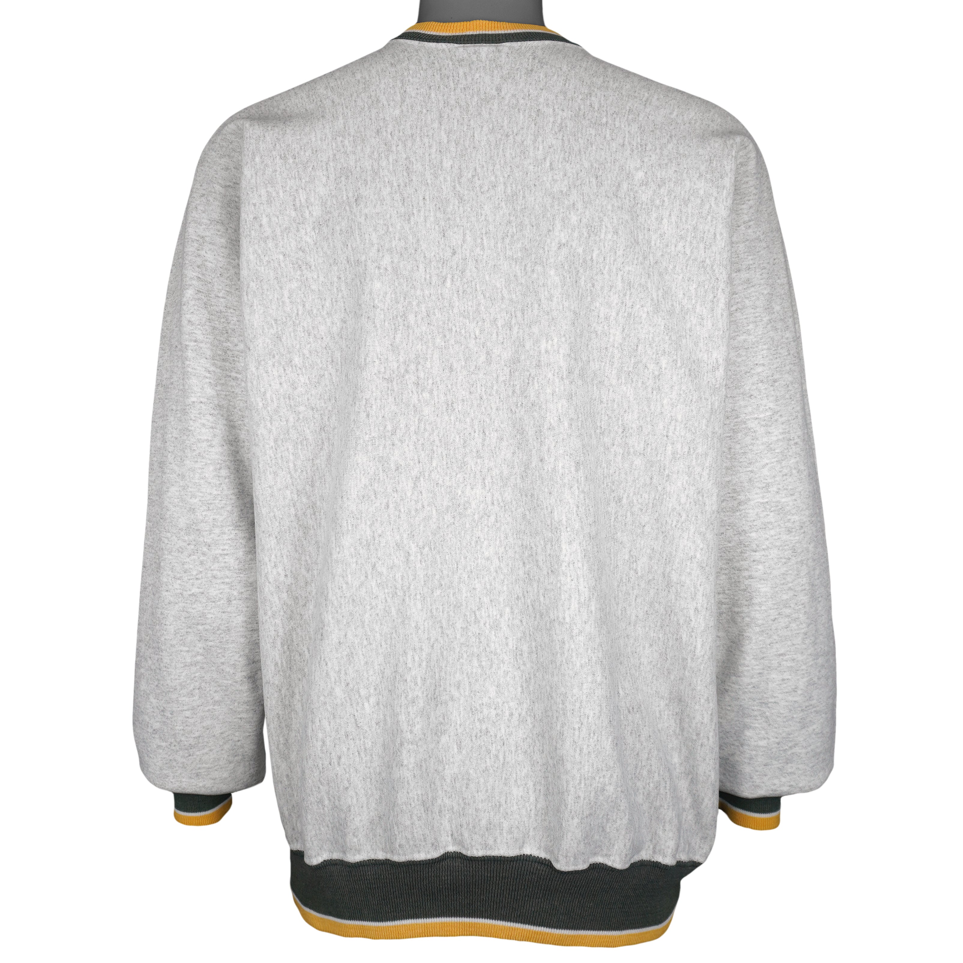 NFL (Serious Impact) - Green Bay Packers Embroidered Crew Neck Sweatshirt 1990s XX-Large - Image 2