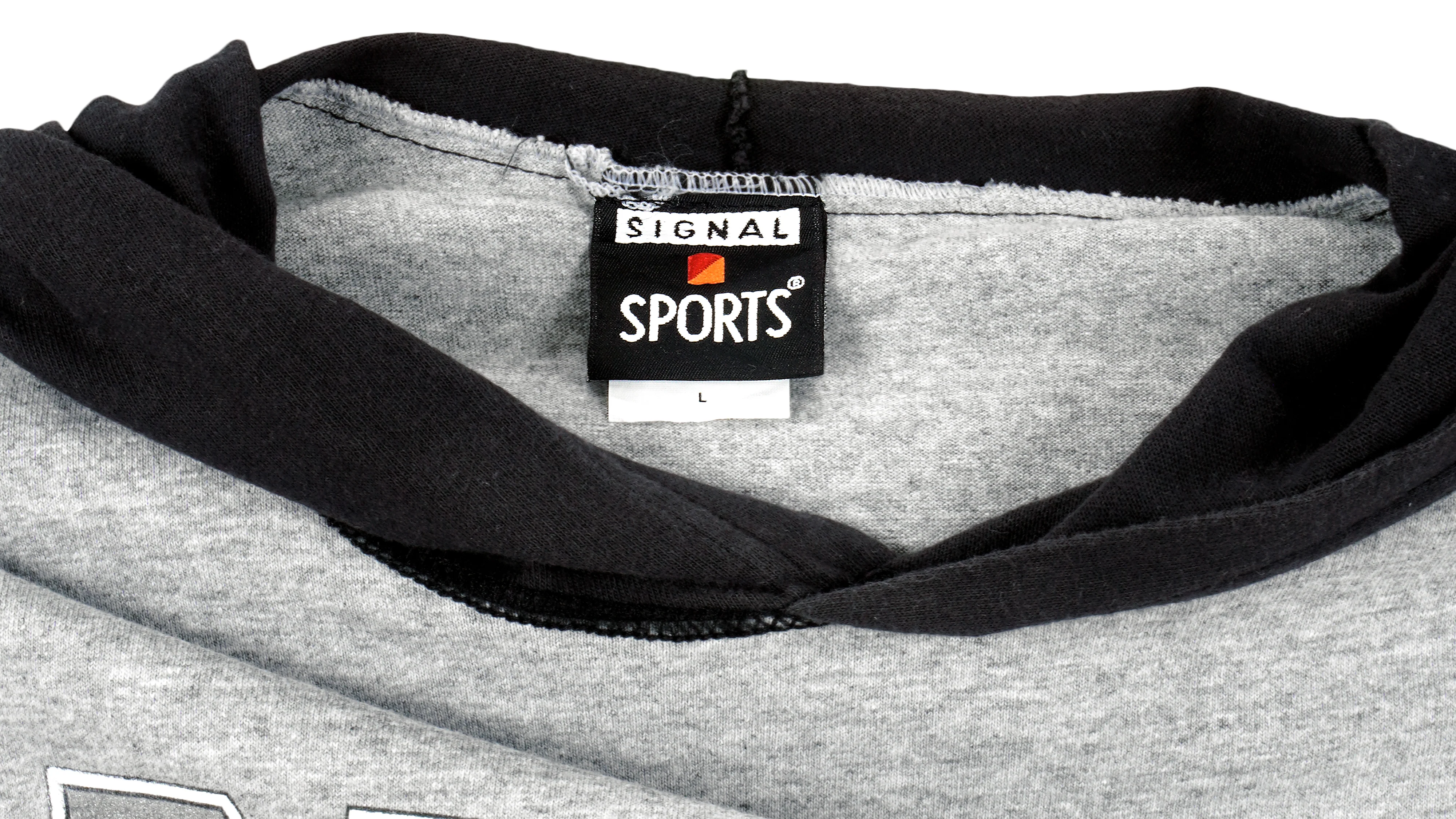 NFL (Signal Sports) - Oakland Raiders Spell-Out Hooded Sweatshirt 1994 Large - Image 3
