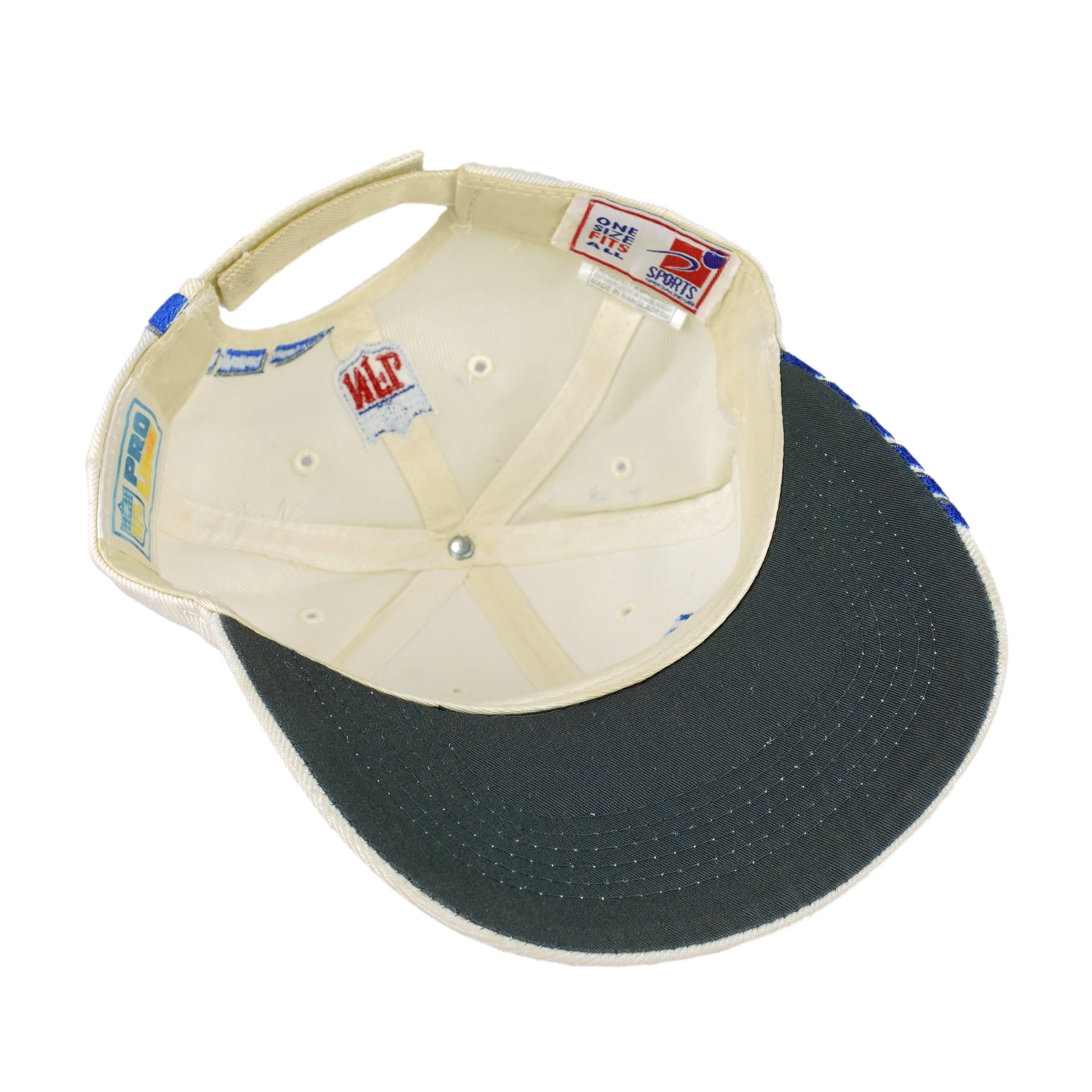 NFL (Sports Specialties) - Detroit Lions Embroidered Strapback Hat 1990s OSFA - Image 10
