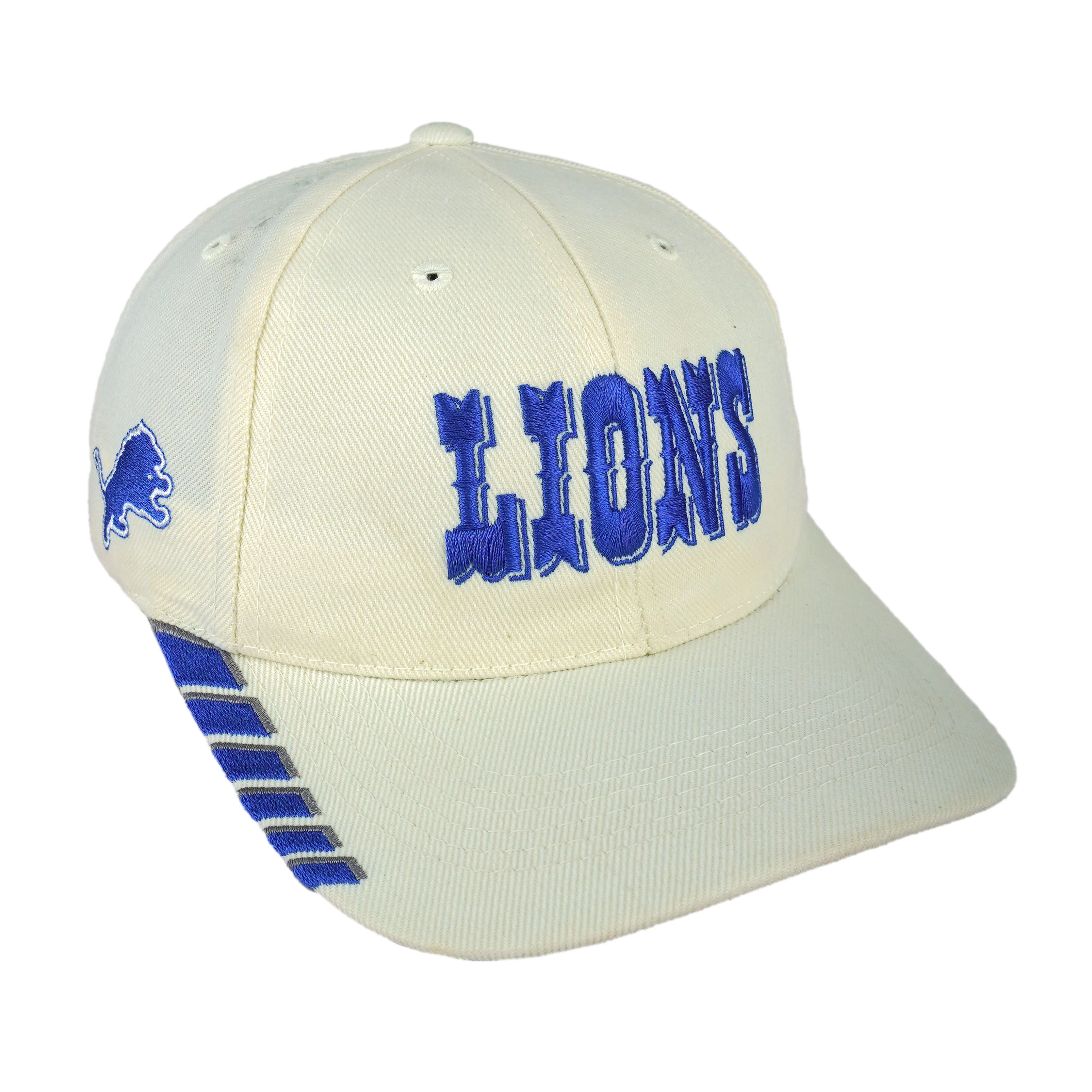 NFL (Sports Specialties) - Detroit Lions Embroidered Strapback Hat 1990s OSFA - Image 2
