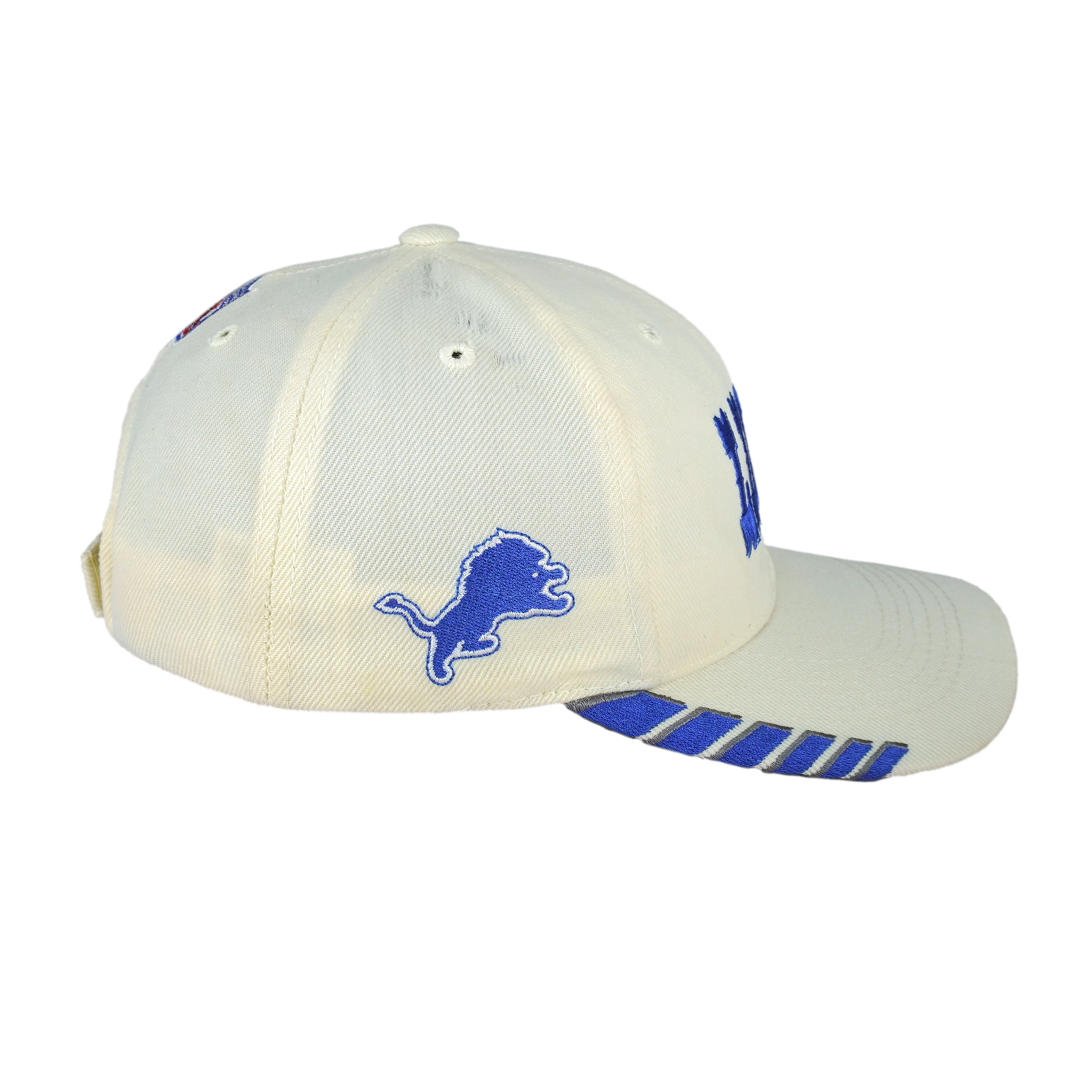 NFL (Sports Specialties) - Detroit Lions Embroidered Strapback Hat 1990s OSFA - Image 3
