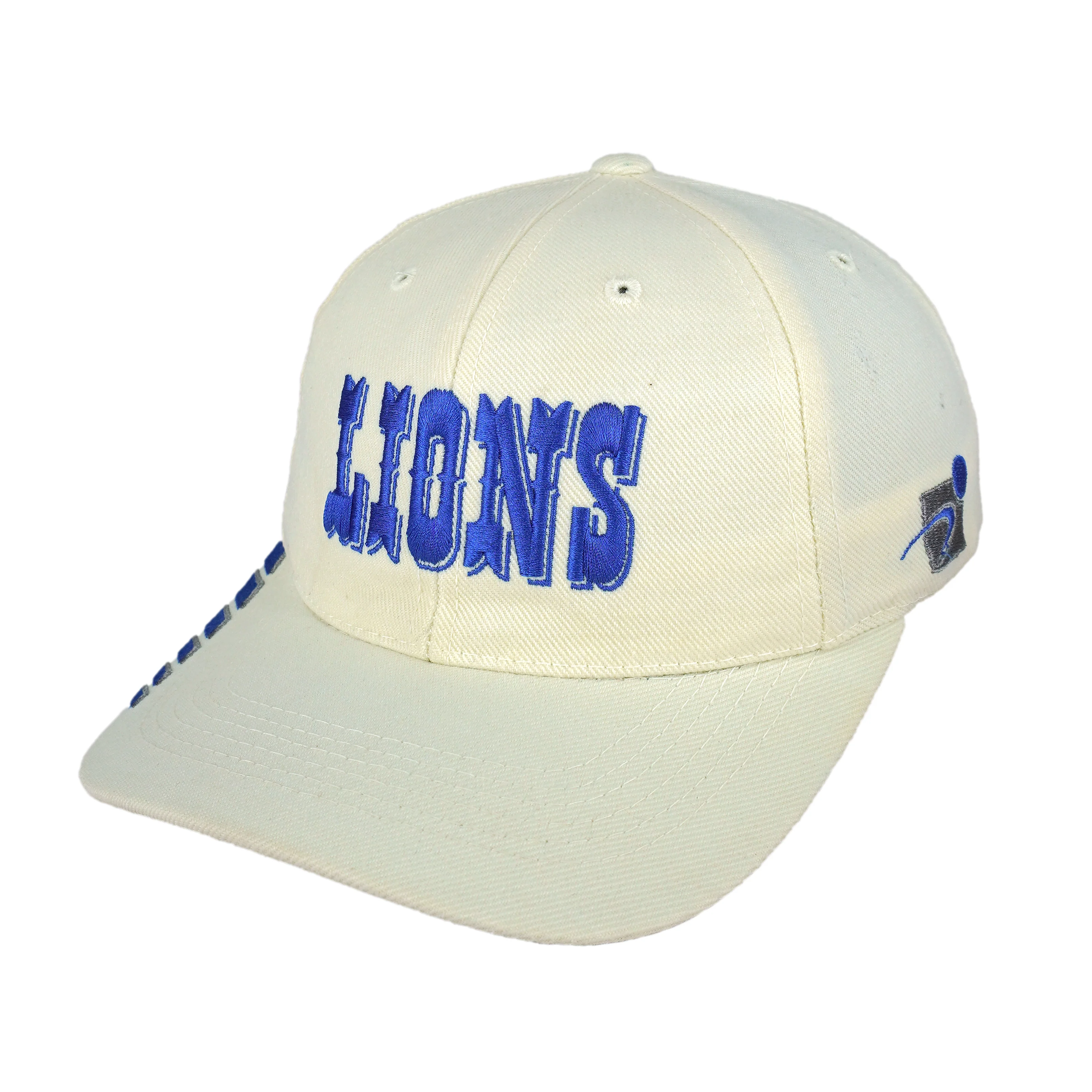 NFL (Sports Specialties) - Detroit Lions Embroidered Strapback Hat 1990s OSFA - Image 4