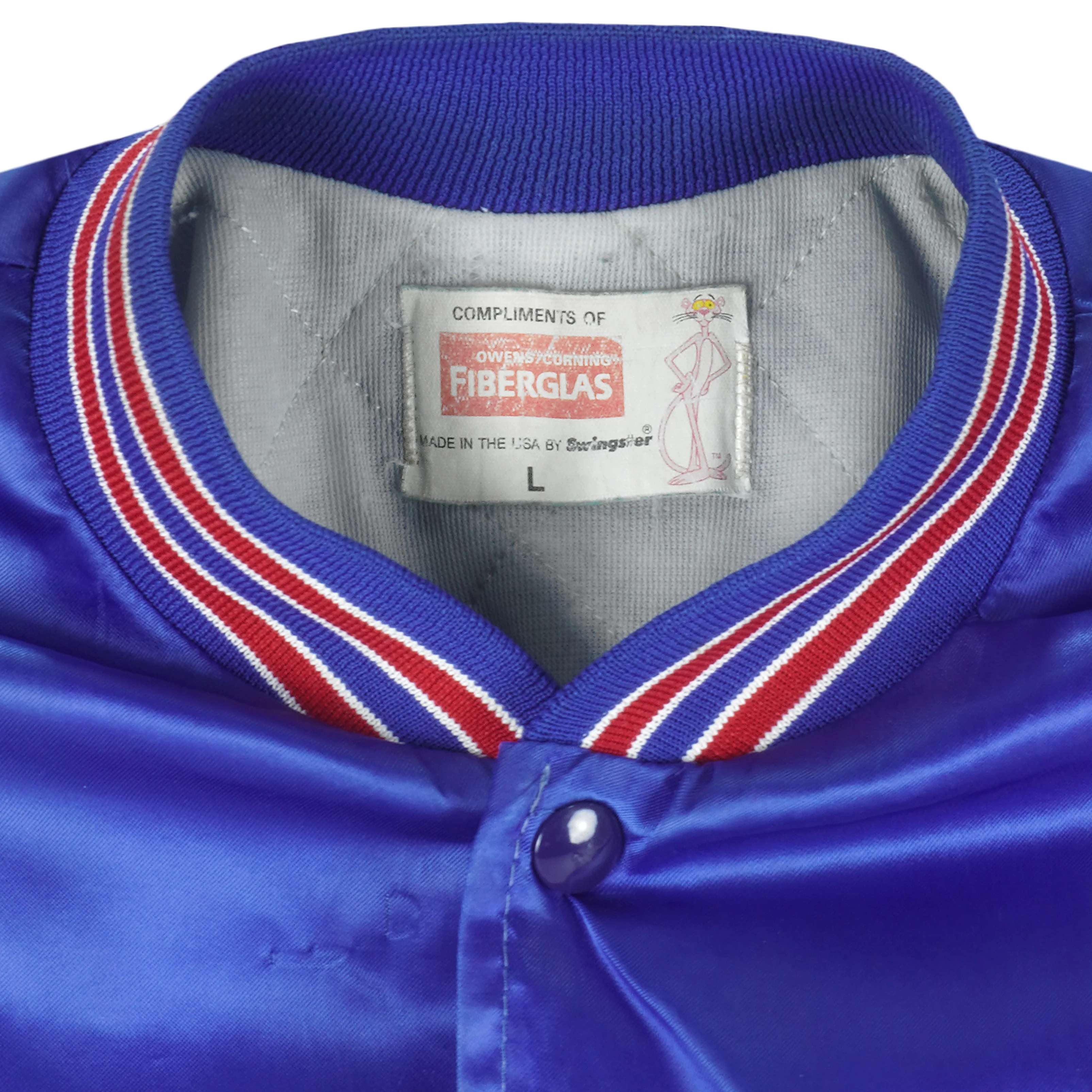NFL (Swingster) - Buffalo Bills Button-Up Satin Jacket 1980s Large - Image 4
