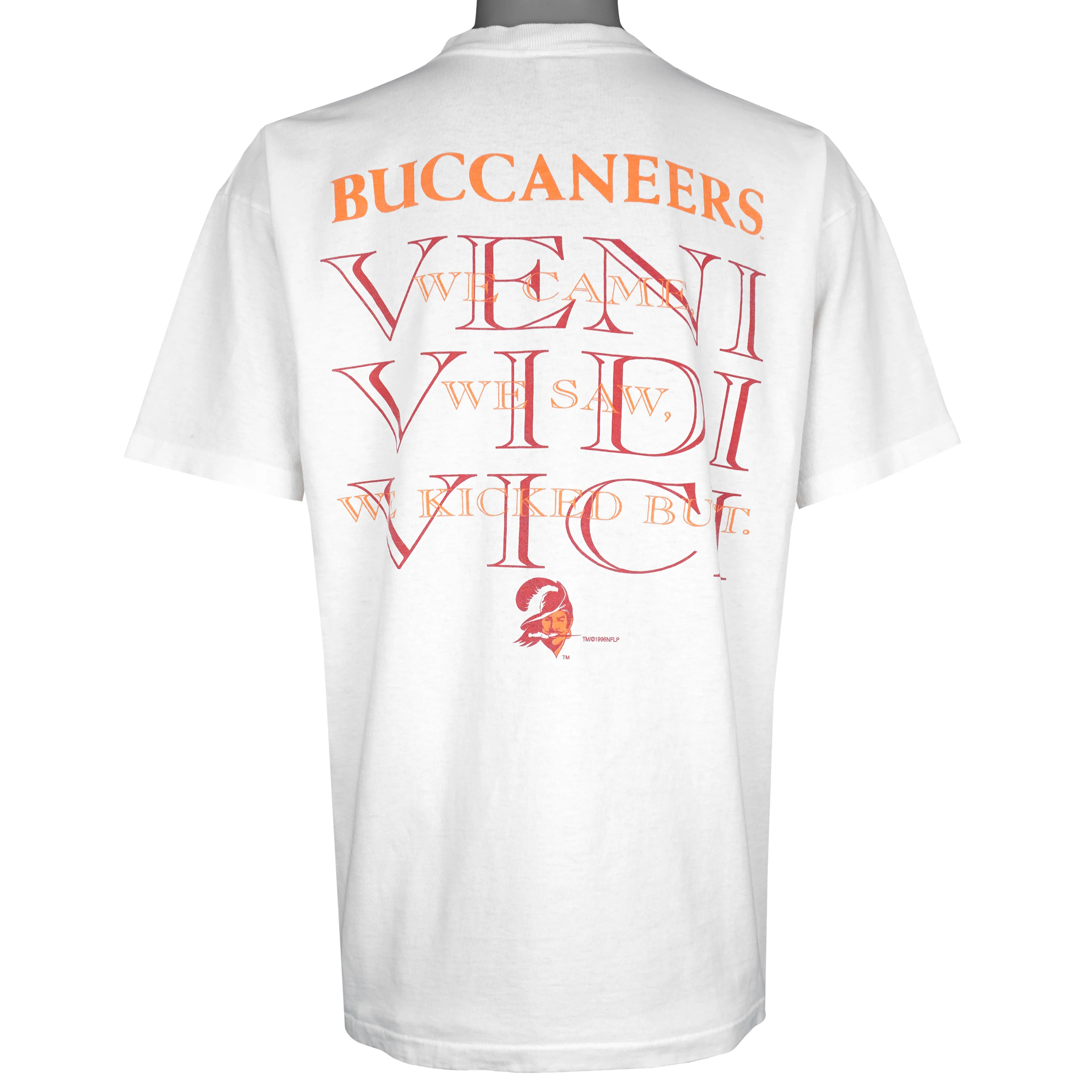 NFL - Tampa Bay Buccaneers Absolute Victory Helmet T-Shirt 1996 Large - Image 2
