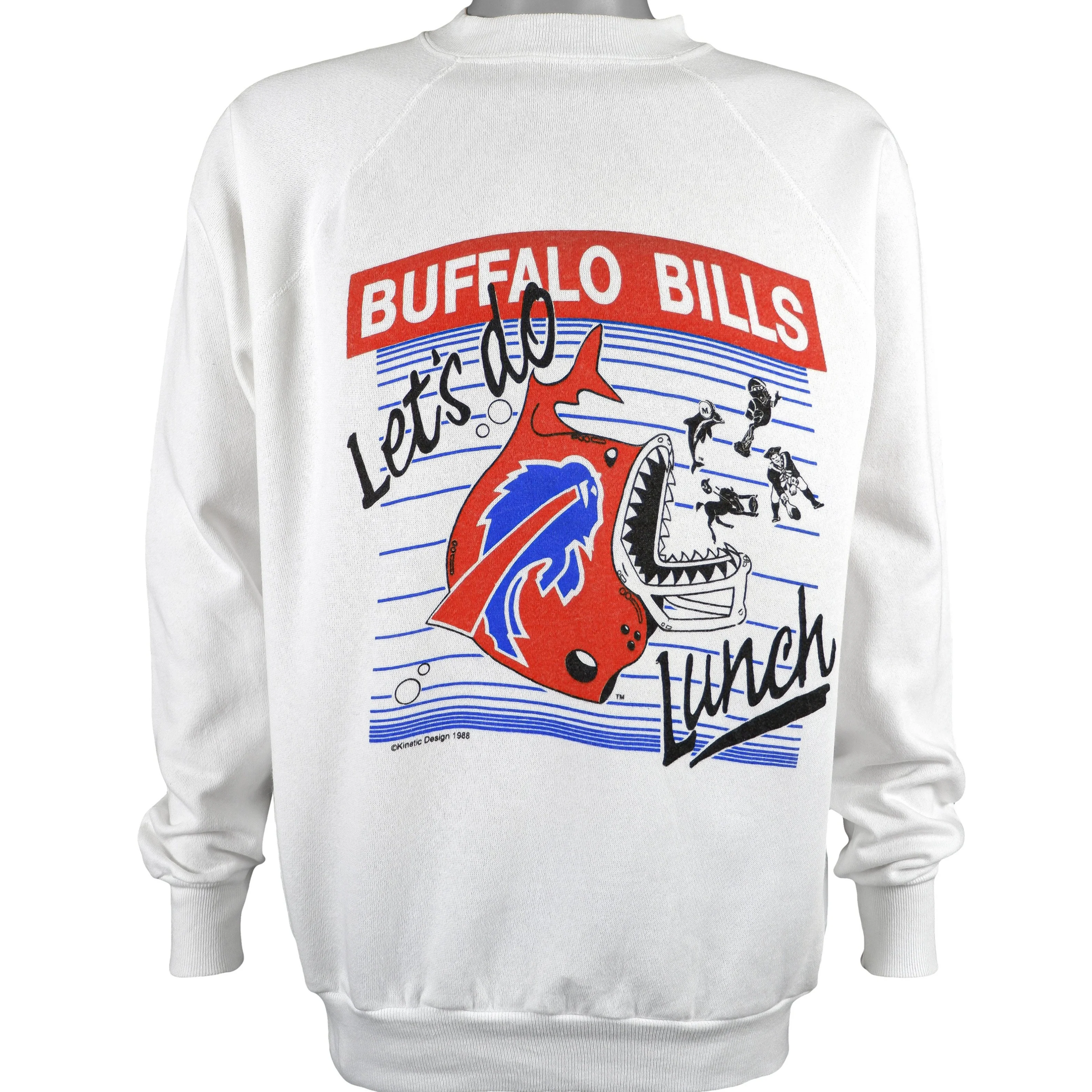 NFL (Trench) - Buffalo Bills Crew Neck Deadstock Sweatshirt 1988 Large