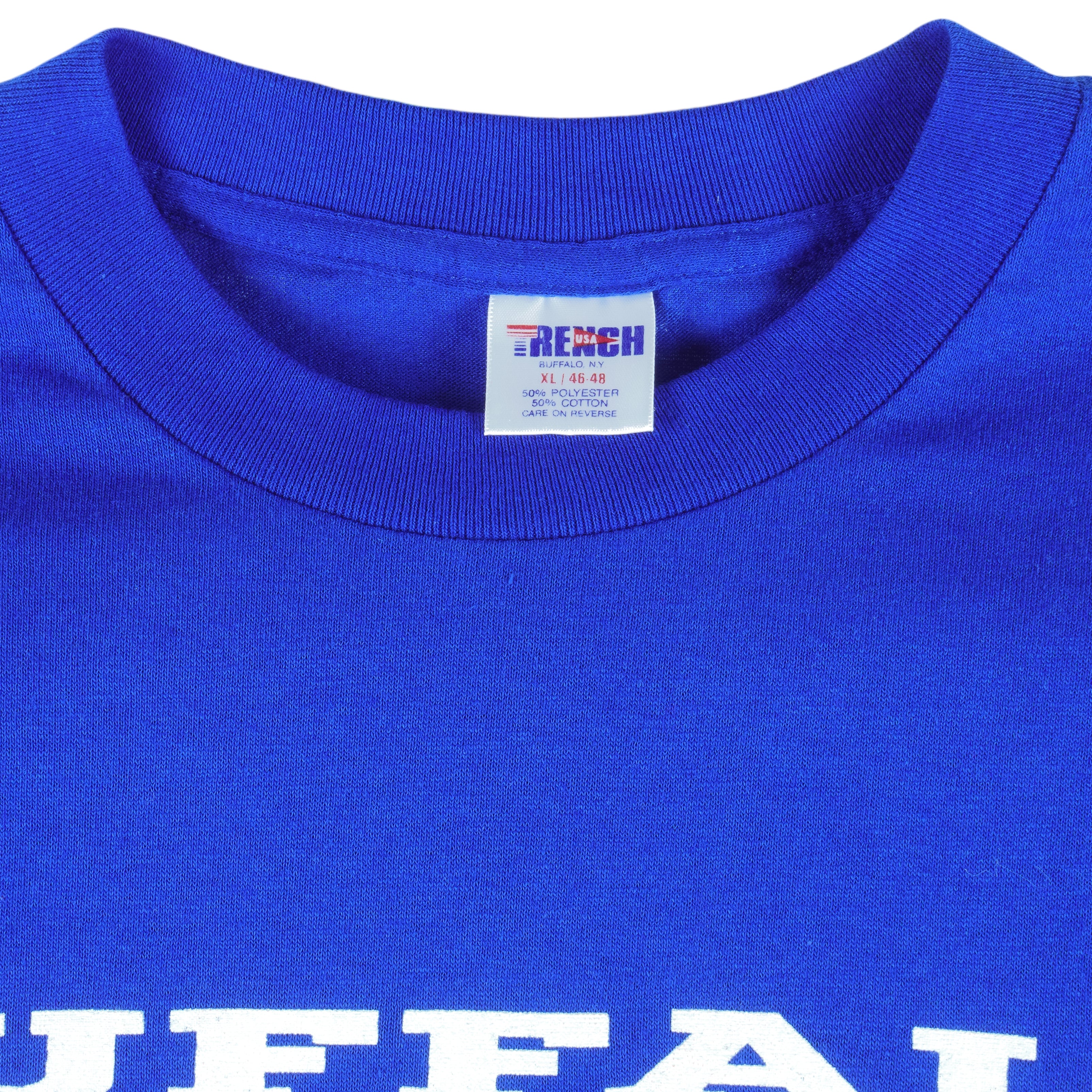 NFL (Trench) - Buffalo Bills Super Bowl XXVI Big Spell-Out T-Shirt 1992 X-Large - Image 4