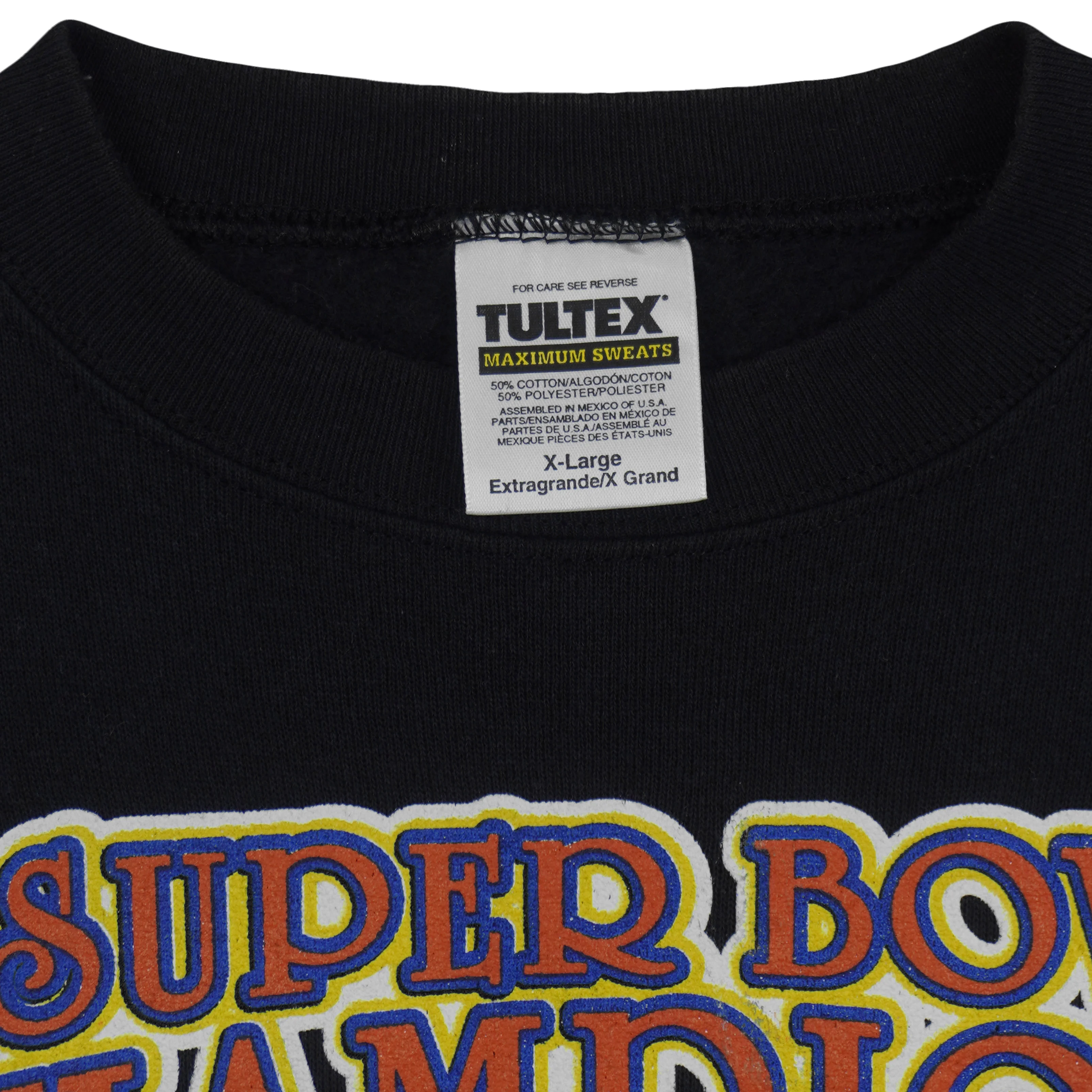 NFL (Tultex) - Baltimore Ravens, Super Bowl XXXV Crew Neck Sweatshirt 2001 X-Large - Image 4