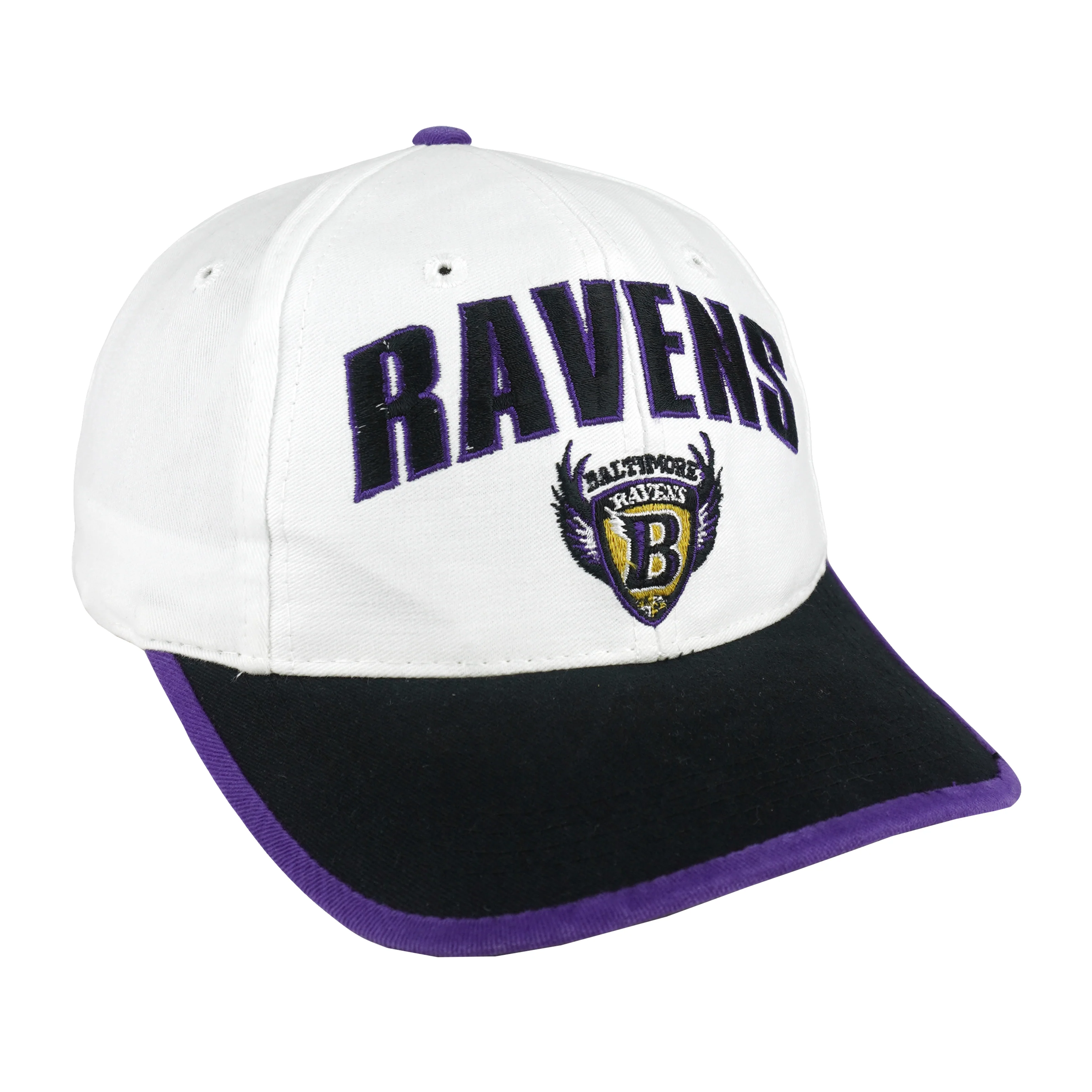 NFL (Twins) - Baltimore Ravens Embroidered Snapback Hat 1990s OSFA - Image 2