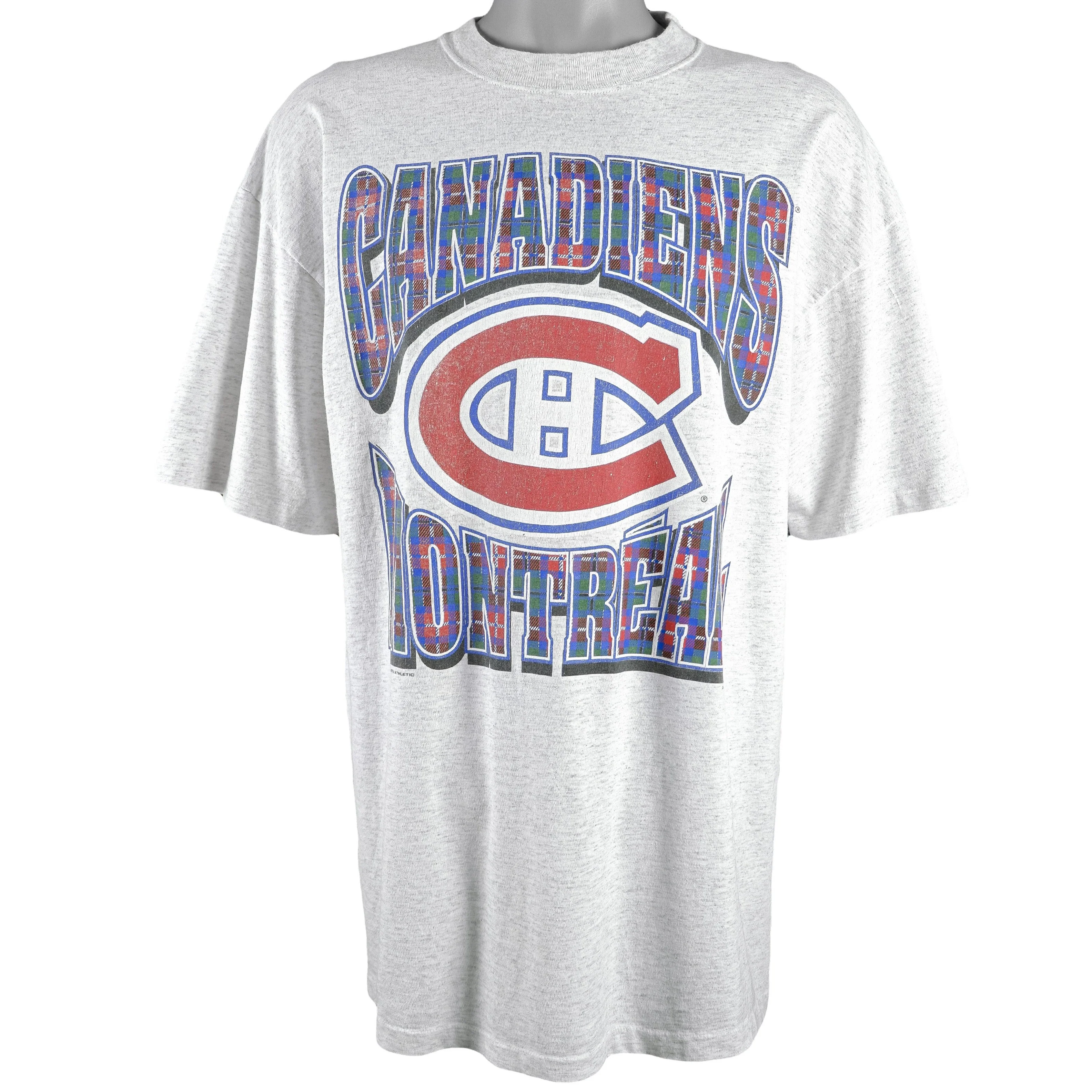 NHL (Bulletin Athletic) - Montreal Canadiens Spell-Out T-Shirt 1990s Large