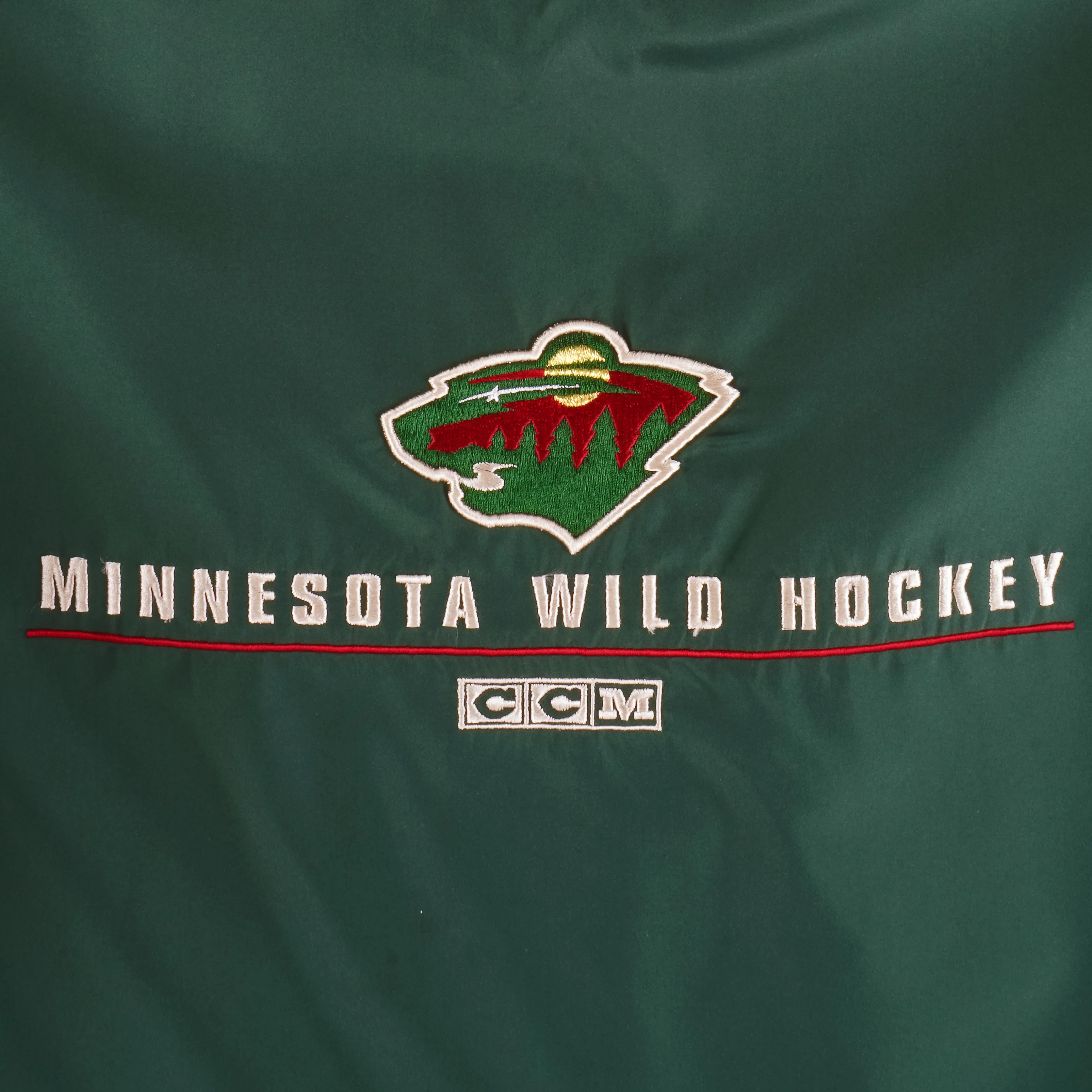 NHL (CCM) - Minnesota Wild Embroidered Pullover 2000s X-Large - Image 3