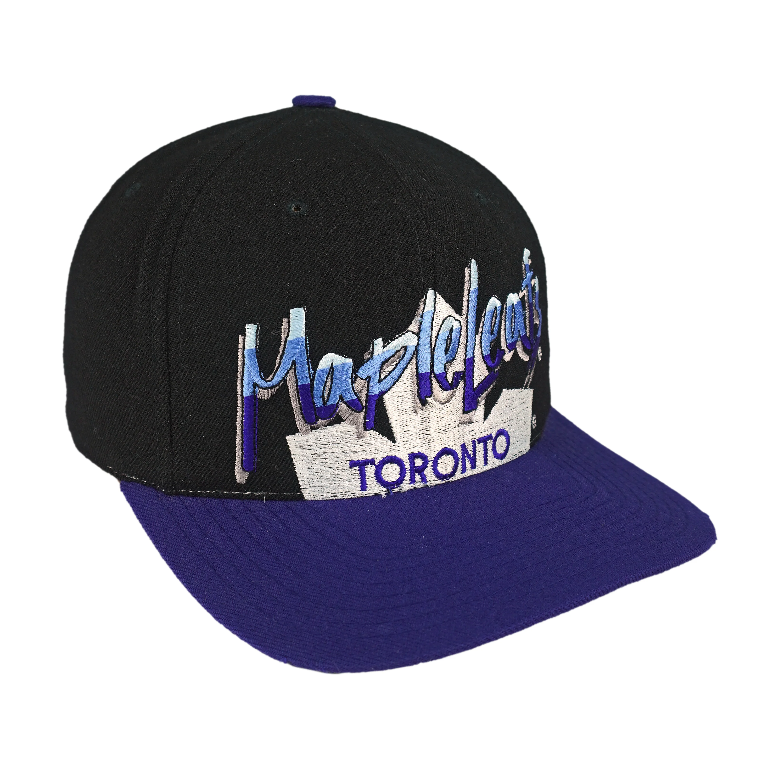 NHL (CCM) - Toronto Maple Leafs Embroidered Snapback Hat 1990s OSFA - Image 2
