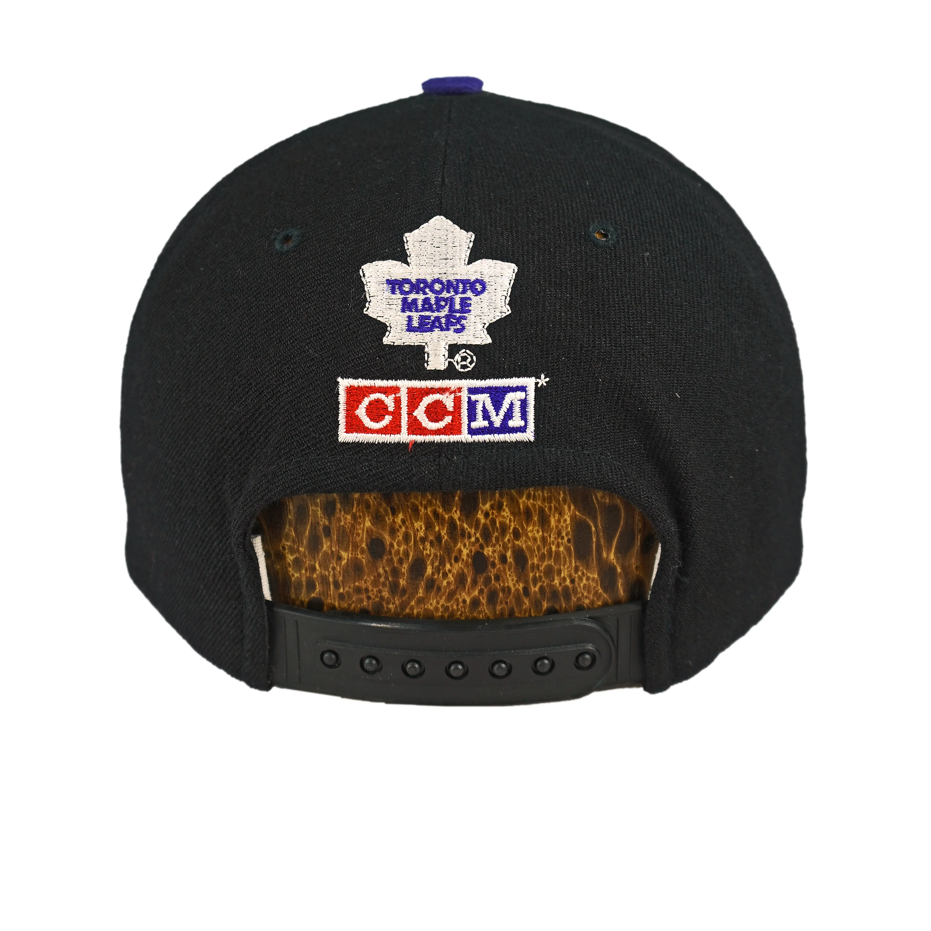 NHL (CCM) - Toronto Maple Leafs Embroidered Snapback Hat 1990s OSFA - Image 3