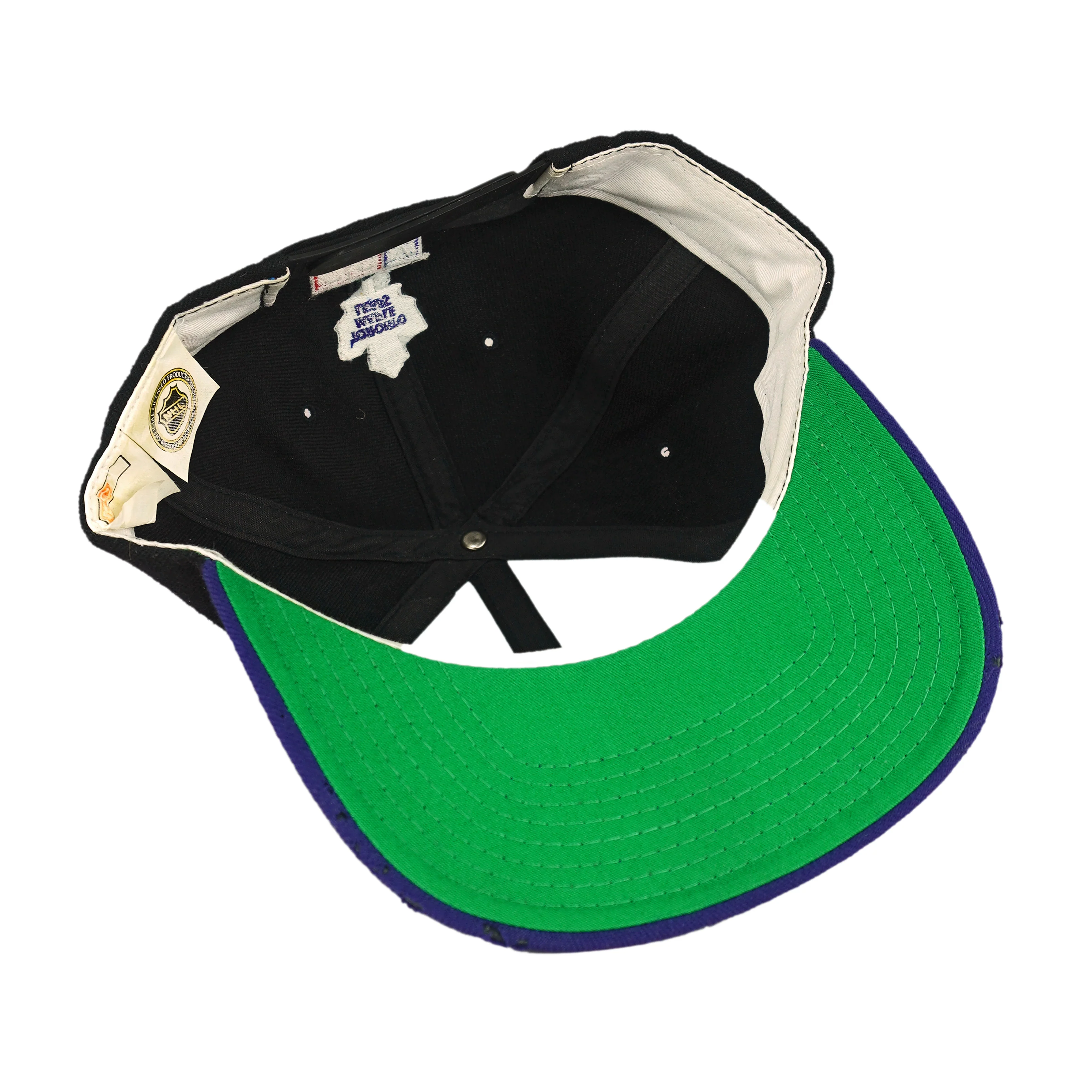 NHL (CCM) - Toronto Maple Leafs Embroidered Snapback Hat 1990s OSFA - Image 4