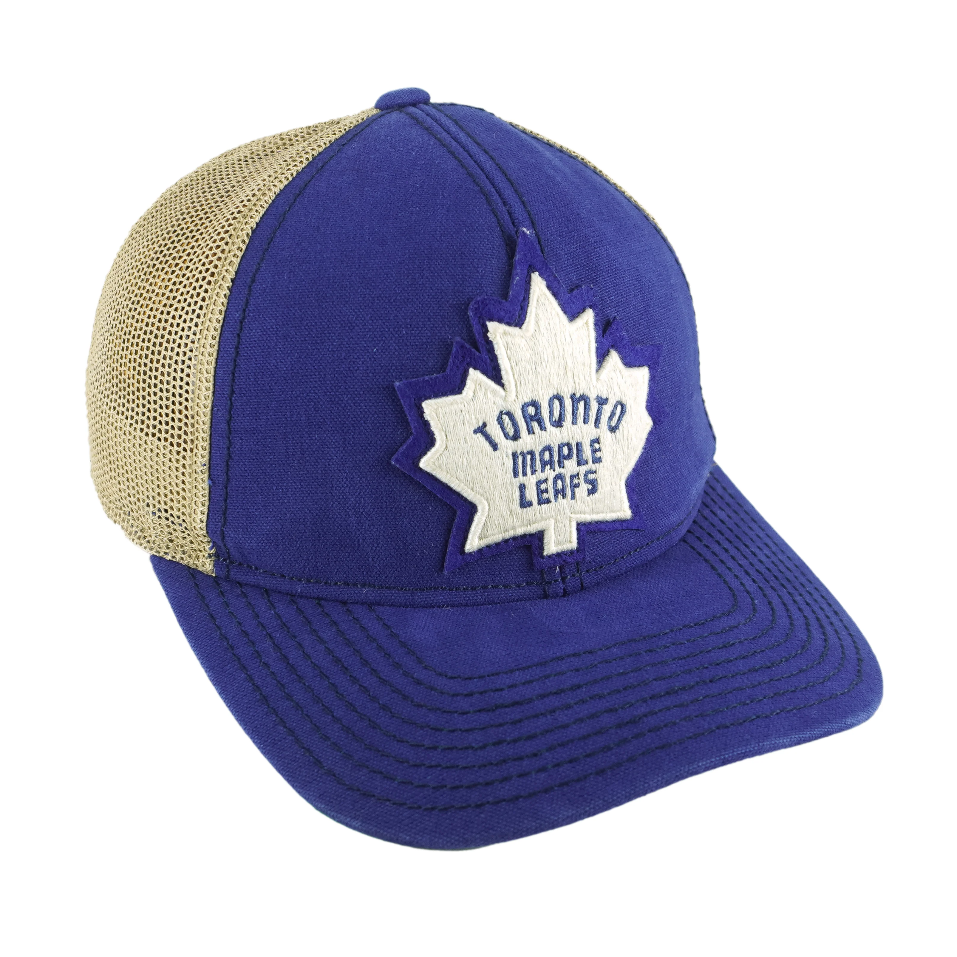 NHL (CCM) - Toronto Maple Leafs Embroidered Trucker Hat 2000s OSFA - Image 2