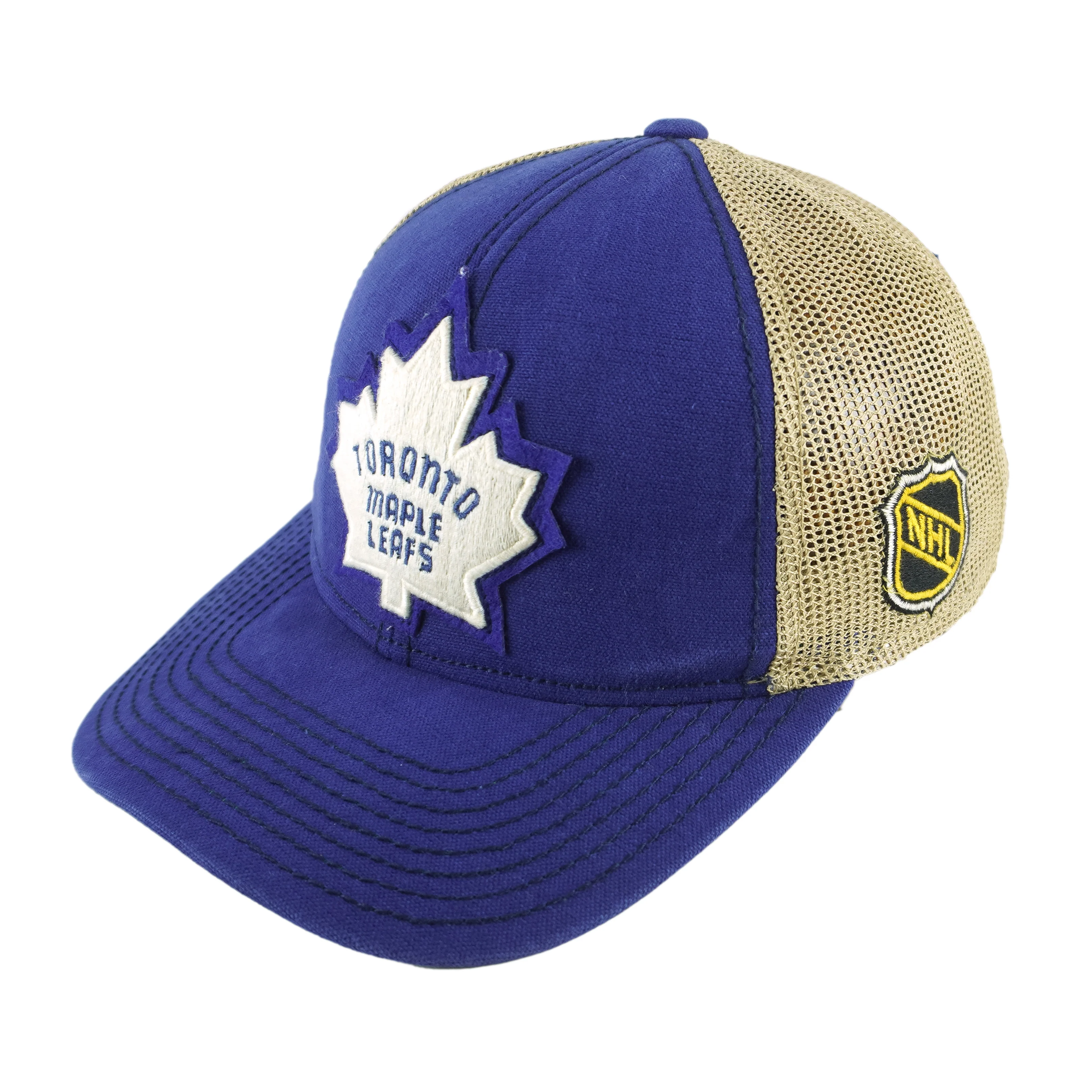 NHL (CCM) - Toronto Maple Leafs Embroidered Trucker Hat 2000s OSFA - Image 3