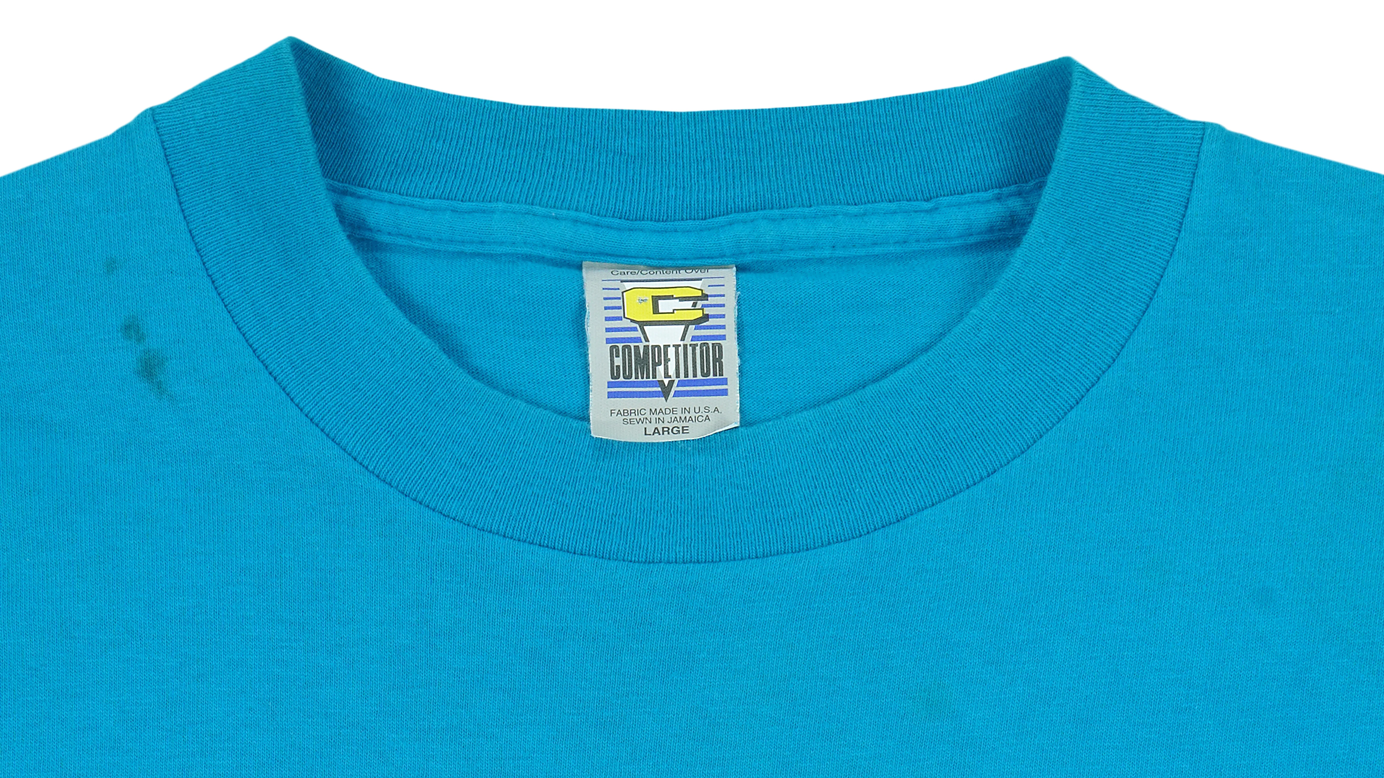 NHL (Competitor) - Blue San Jose Sharks T-Shirt 1990s Large - Image 3