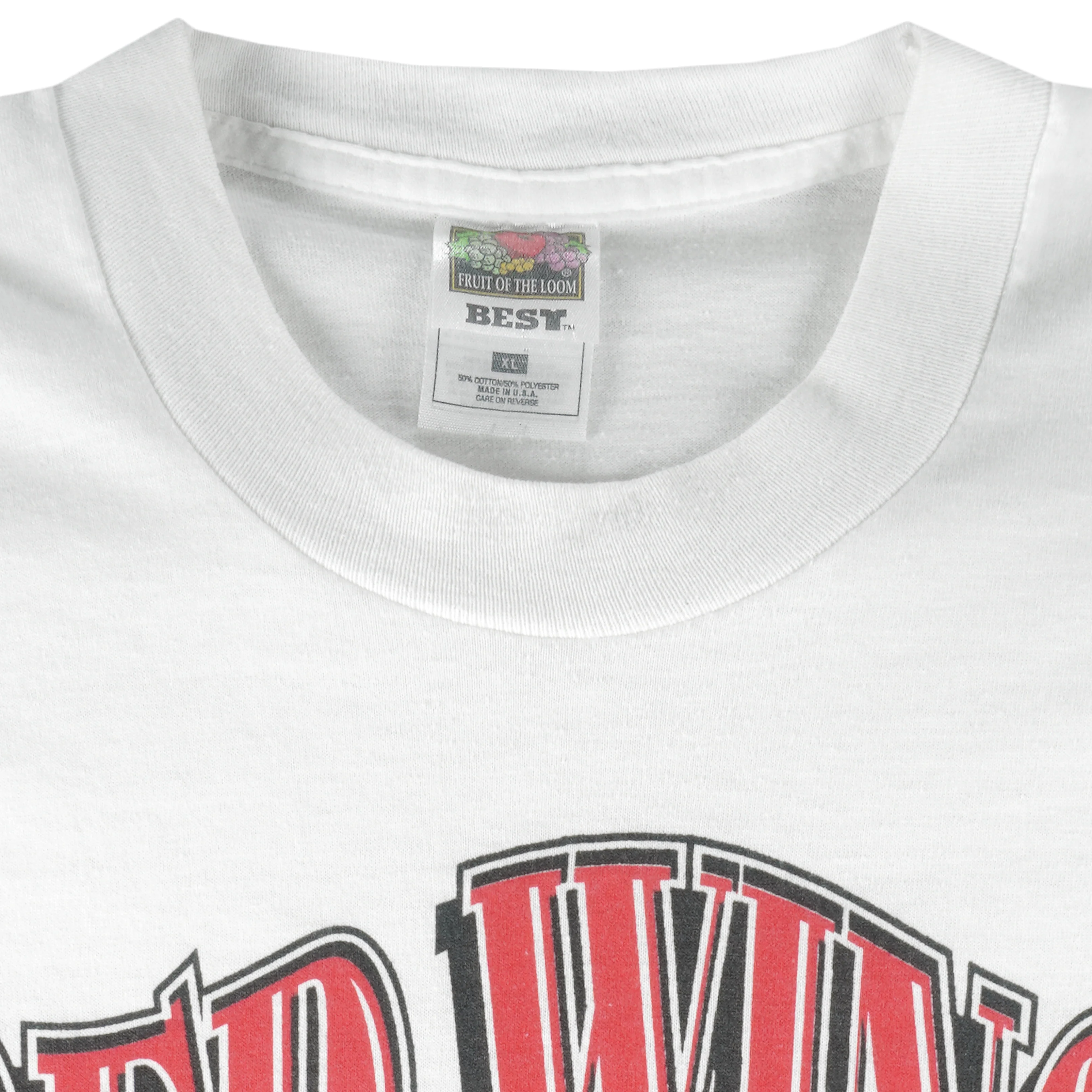 NHL (Competitor) - Detroit Red Wings Spell-Out T-Shirt 1996 X-Large - Image 4