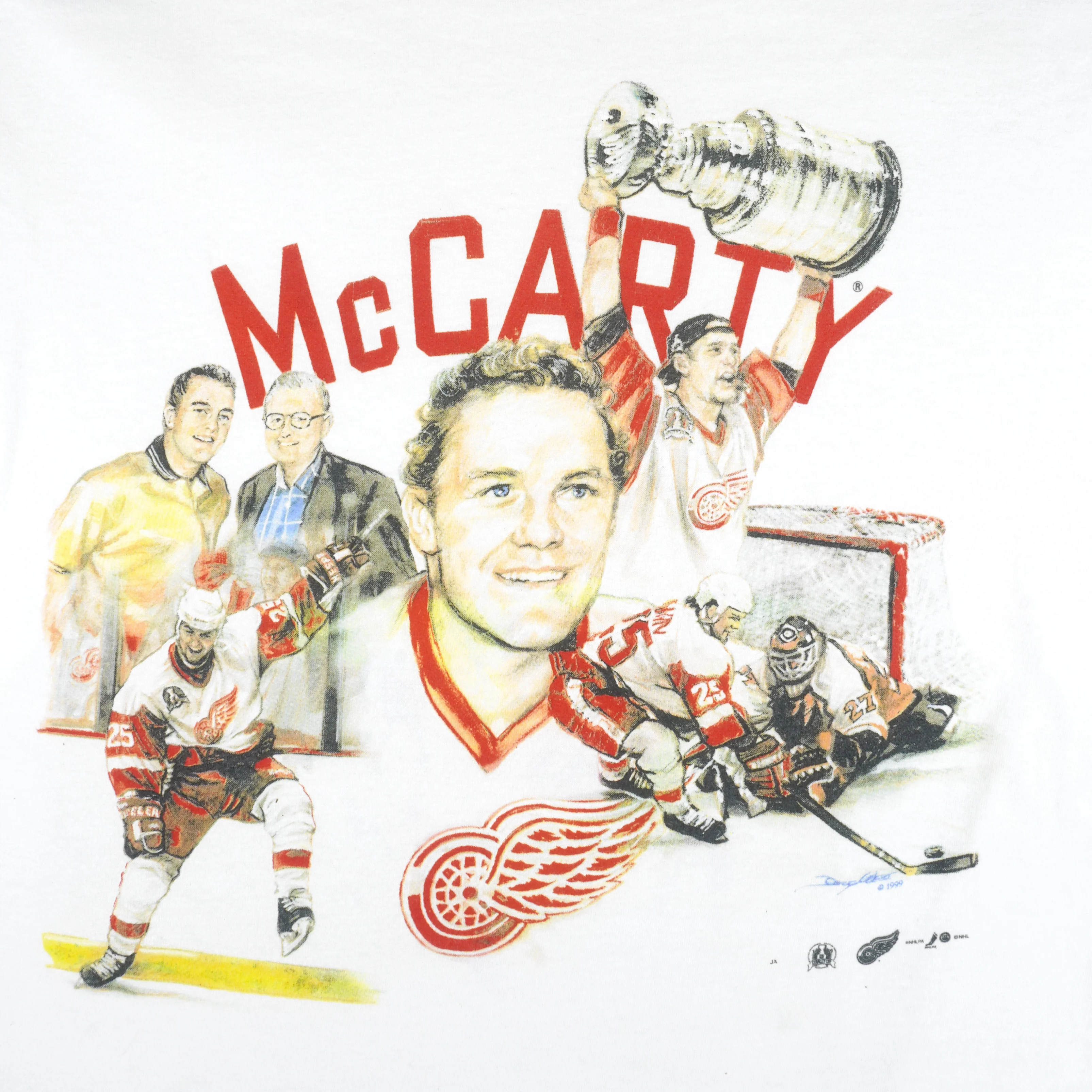 NHL (Delta) - Detroit Red Wings Darren McCarty T-Shirt 1999 Large - Image 3