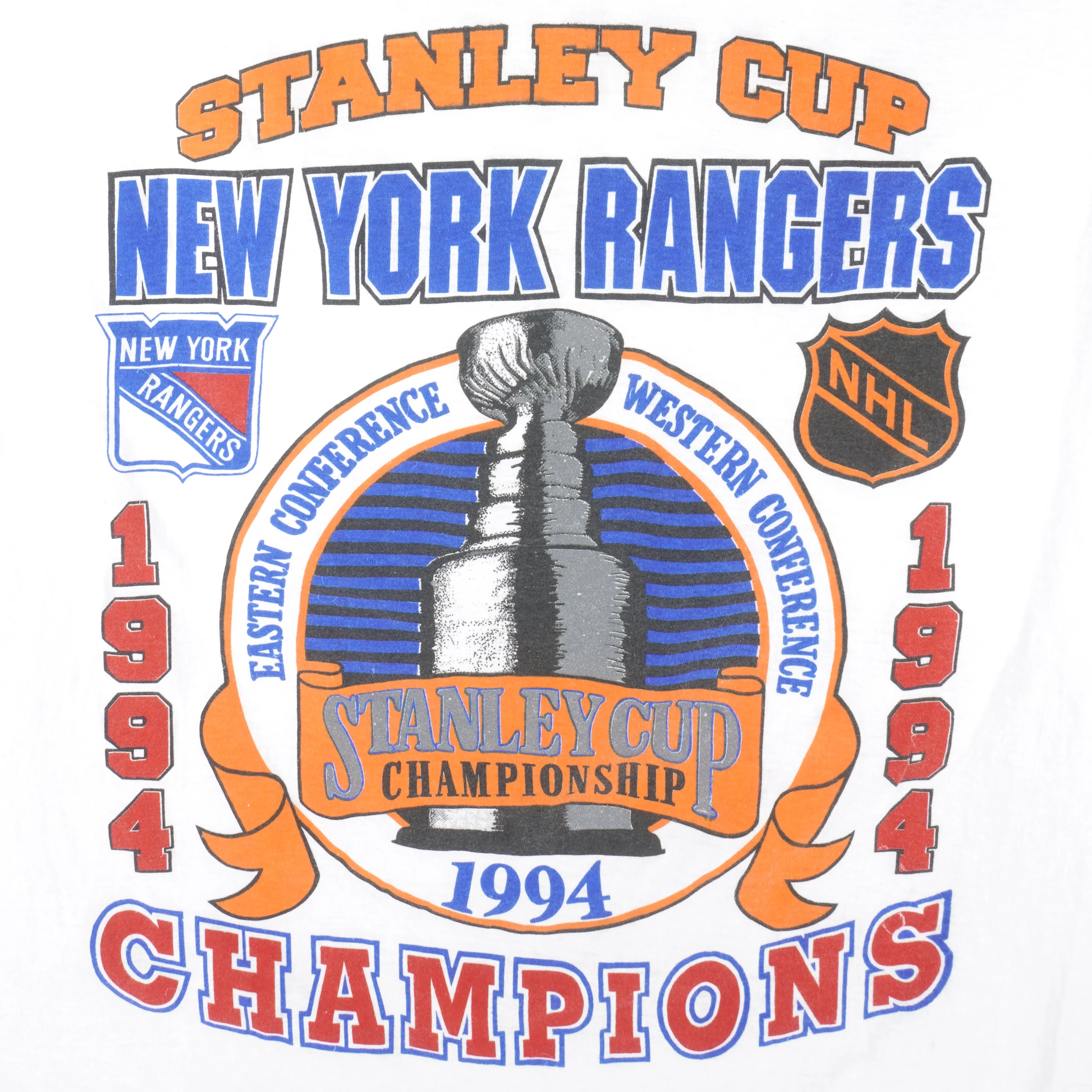 NHL (Tourchamp) - New York Rangers Stanley Cup Champions T-Shirt 1994 X-Large - Image 3