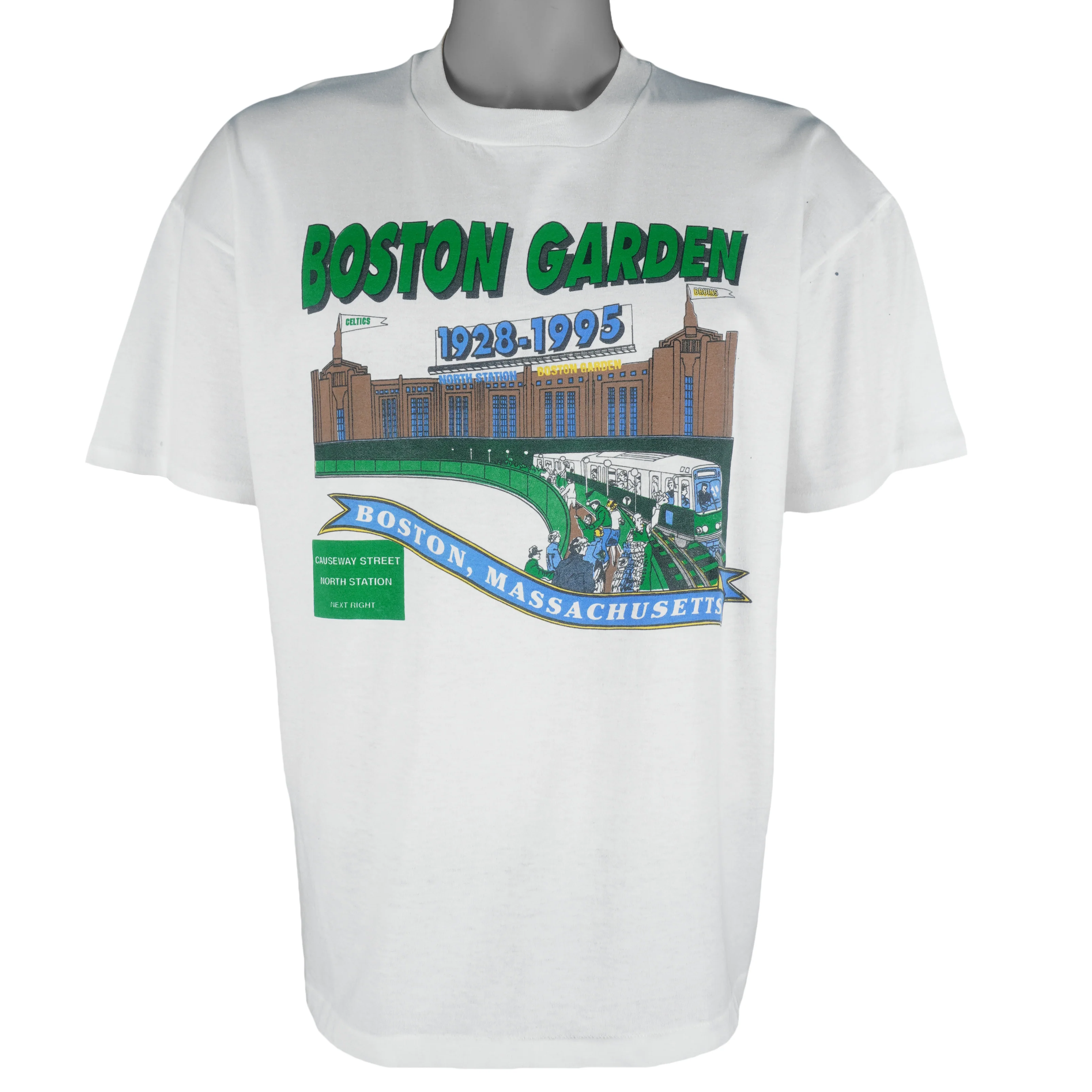 NHL (Hanes) - Boston Garden Bruins T-Shirt 1995 X-Large