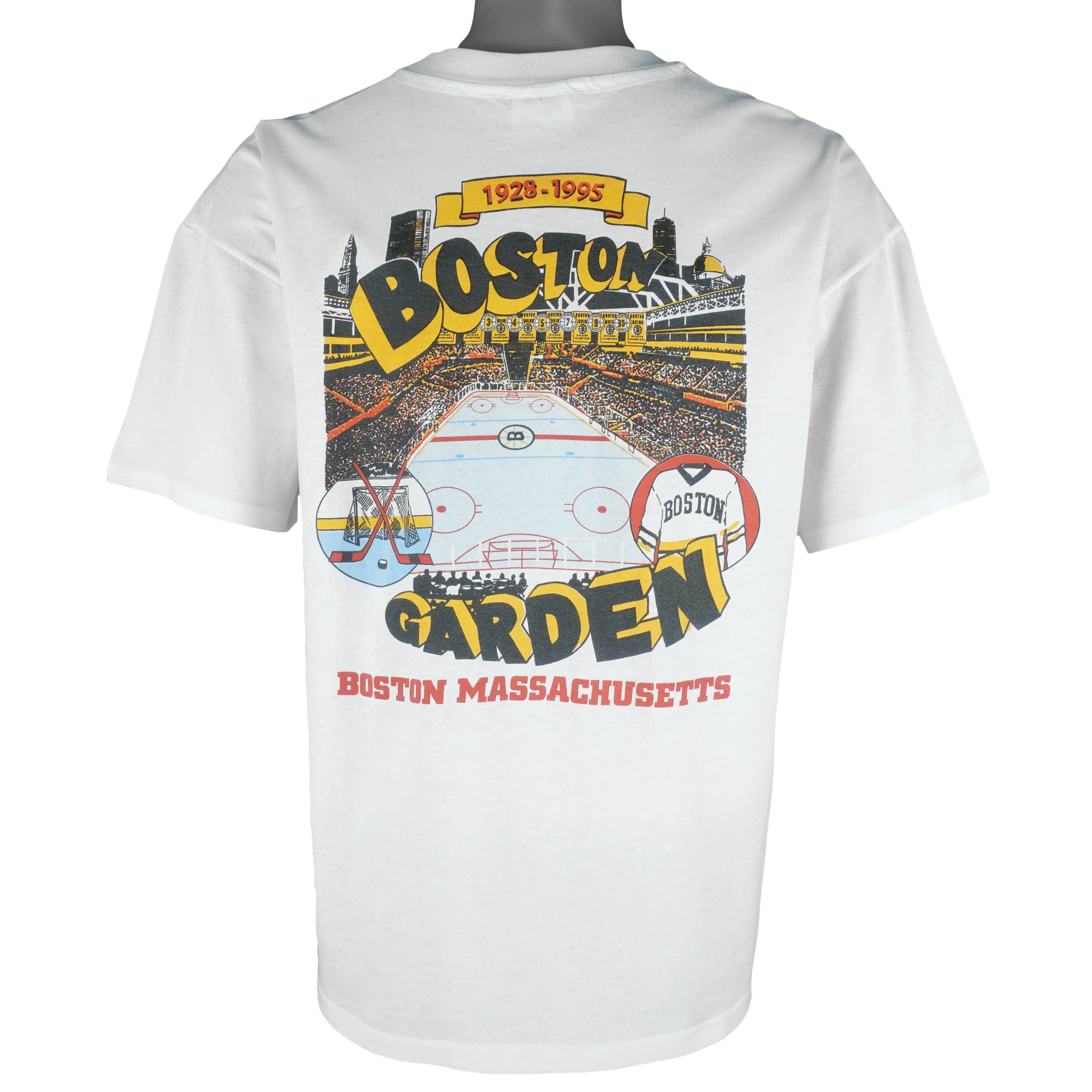 NHL (Hanes) - Boston Garden Bruins T-Shirt 1995 X-Large - Image 2