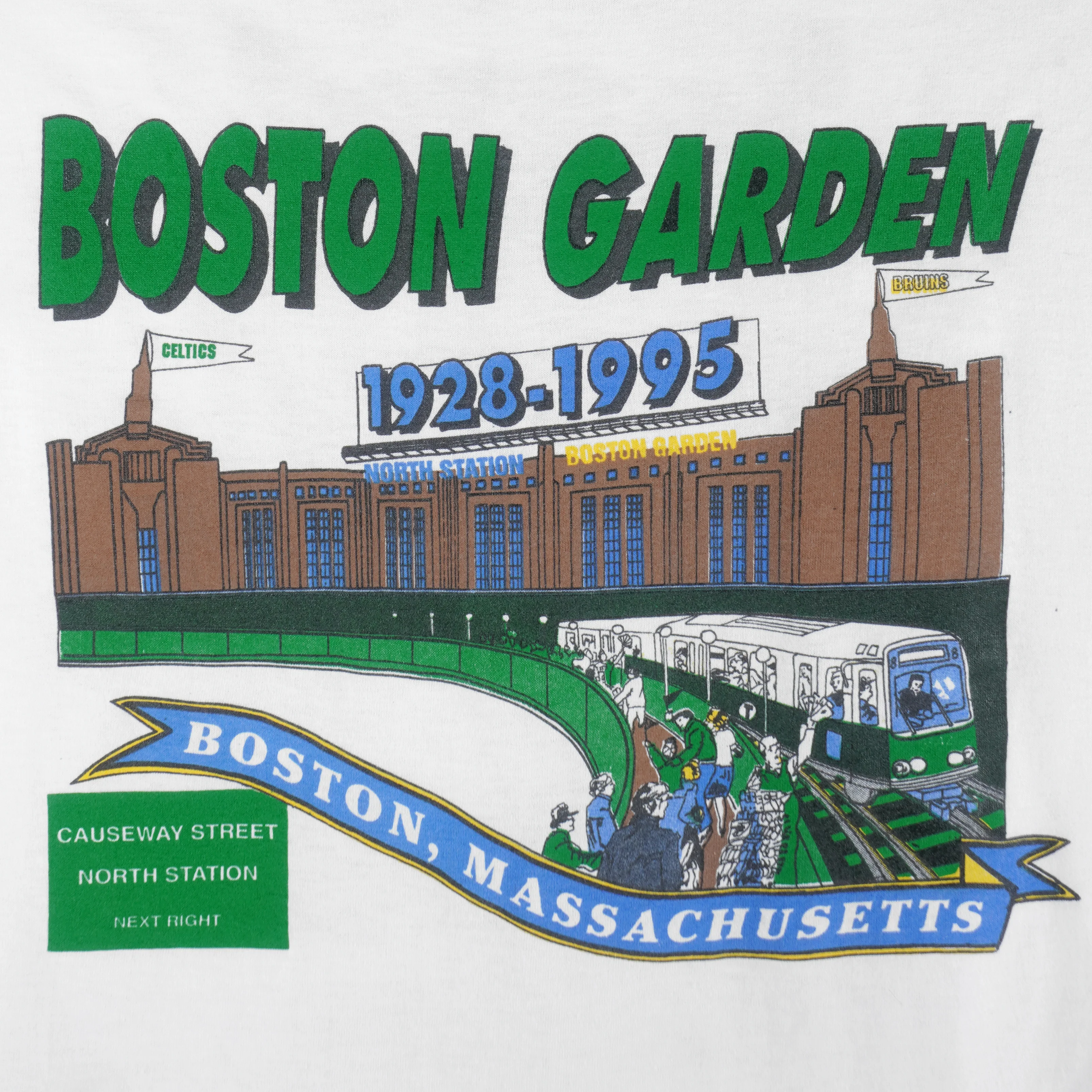 NHL (Hanes) - Boston Garden Bruins T-Shirt 1995 X-Large - Image 4