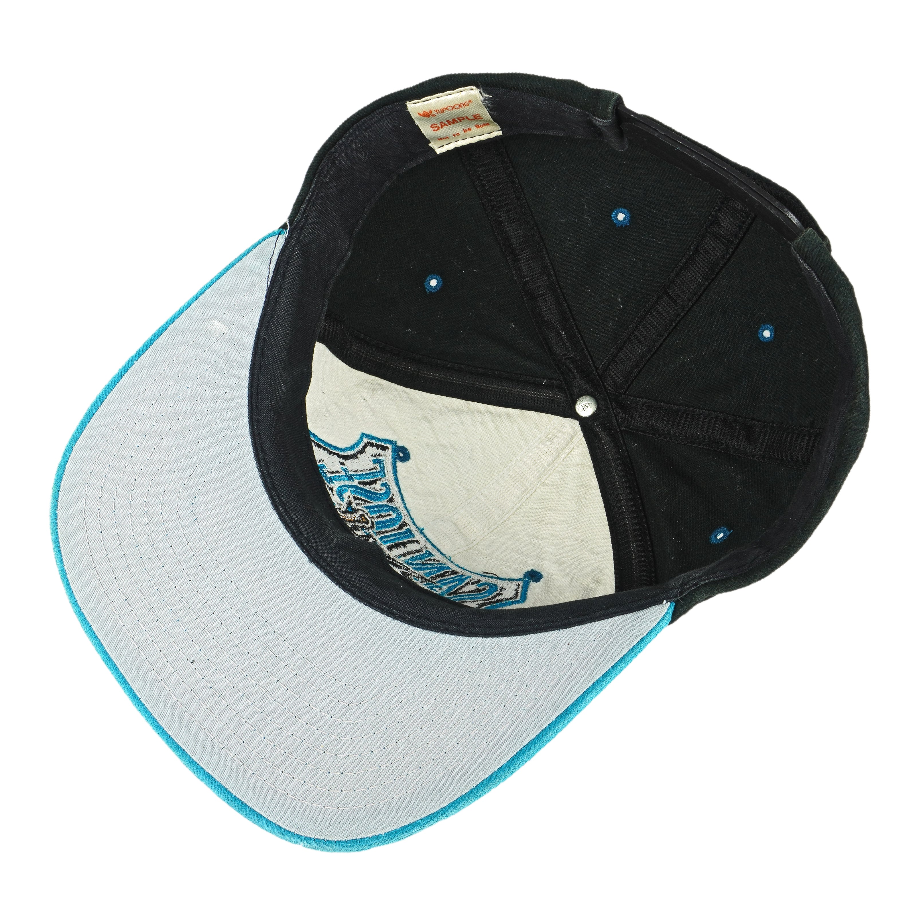 NHL (Lee) - San Jose Sharks Embroidered Snapback Hat 1990s OSFA - Image 6