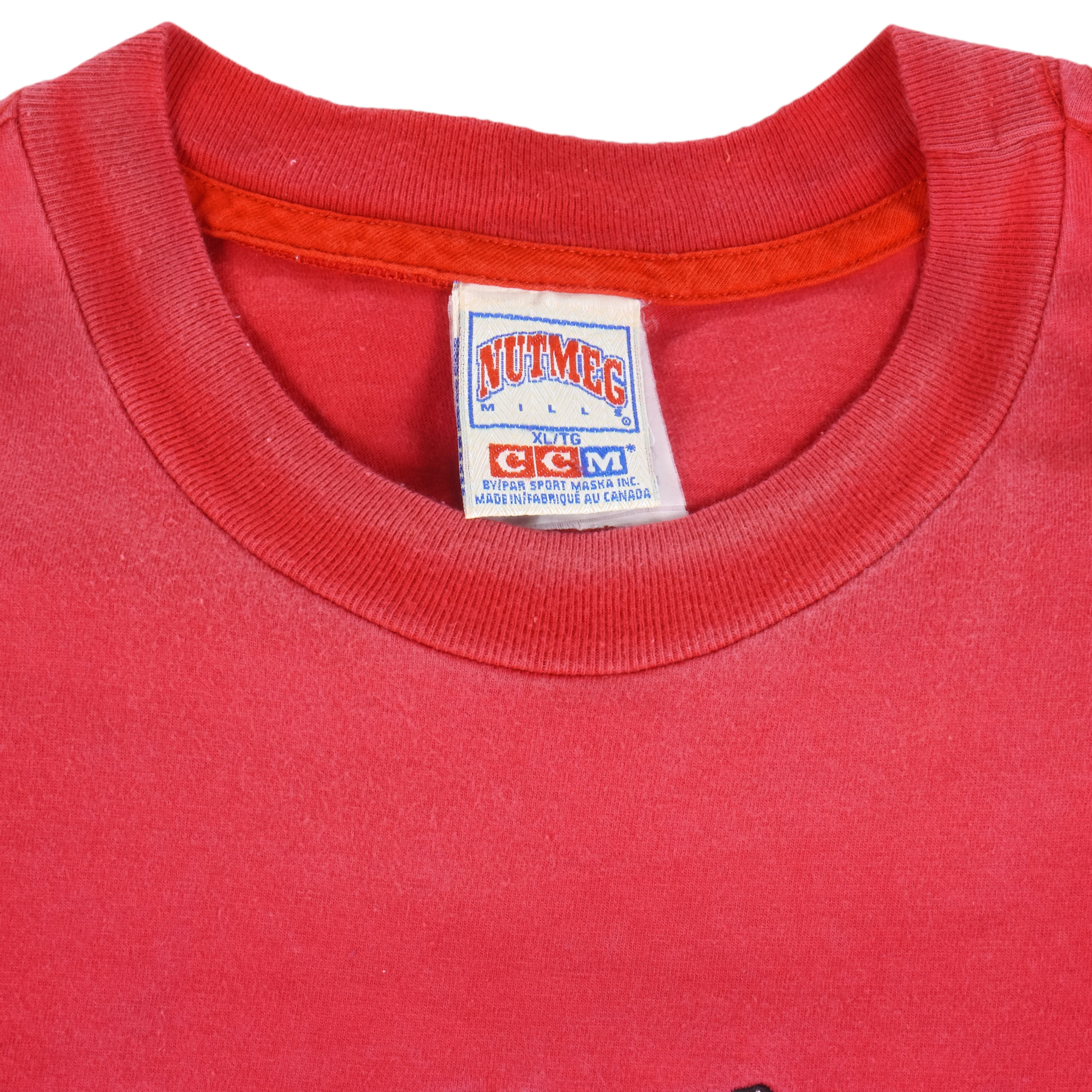 NHL (Nutmeg) - Chicago Blackhawks Locker Room T-Shirt 1990s X-Large - Image 5