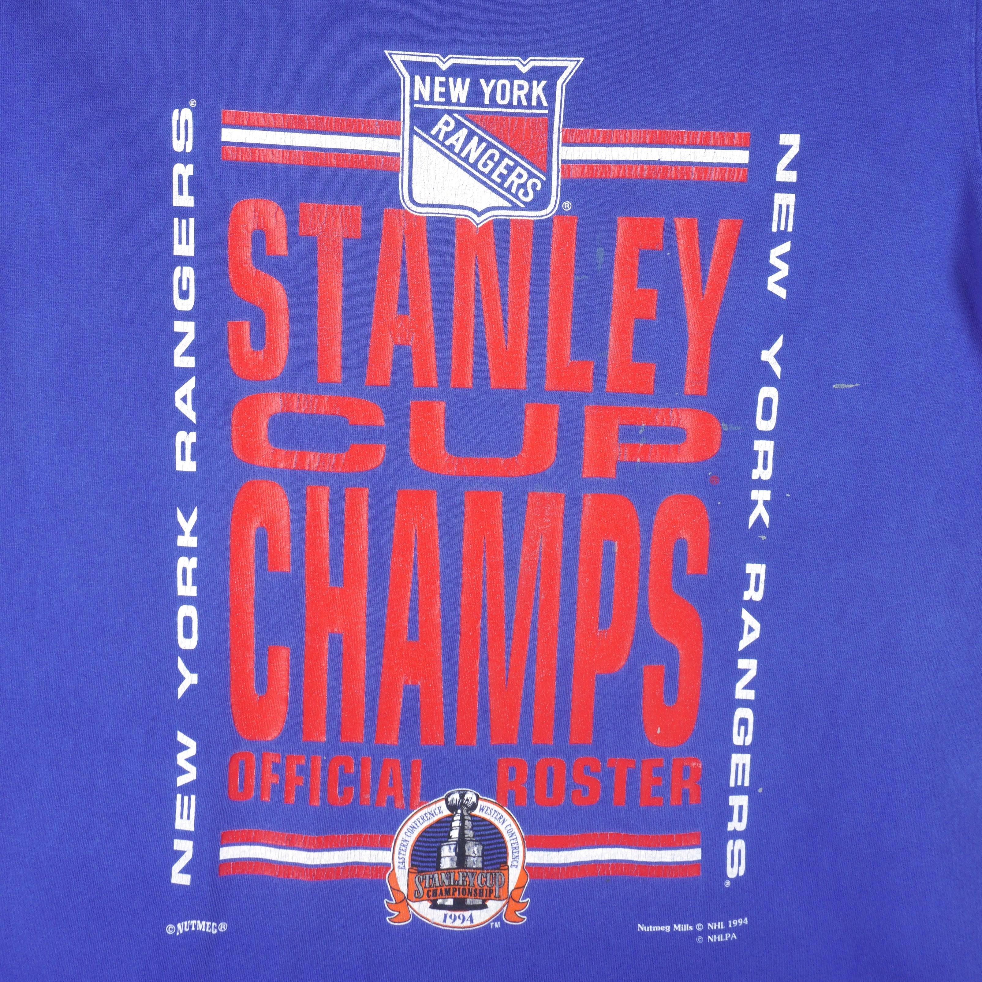 NHL (Nutmeg) - Rangers Team Players Stanley Cup Champions T-Shirt 1994 Large - Image 3