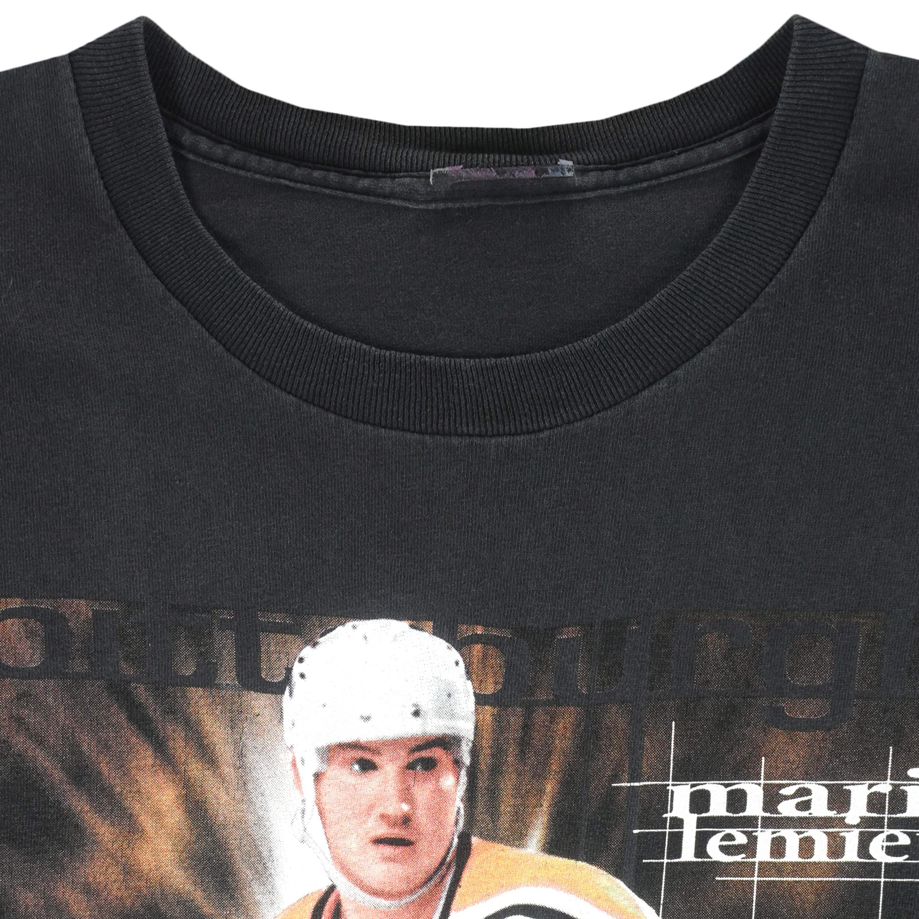 NHL - Pittsburgh Penguins Mario Lemieux T-Shirt 1990s Large - Image 4