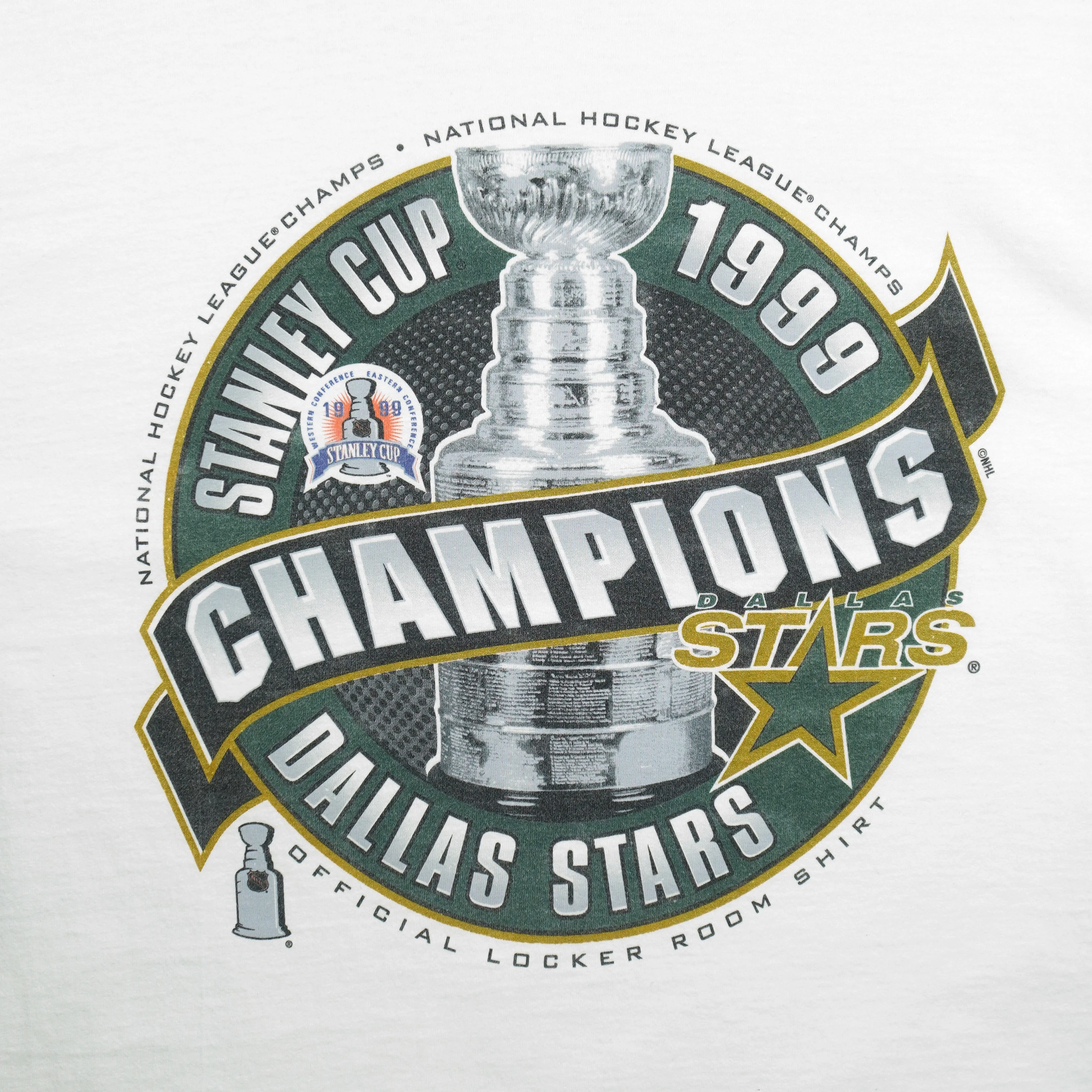 NHL (Pro Player) - Dallas Stars Stanley Cup Champions T-Shirt 1999 Large - Image 3