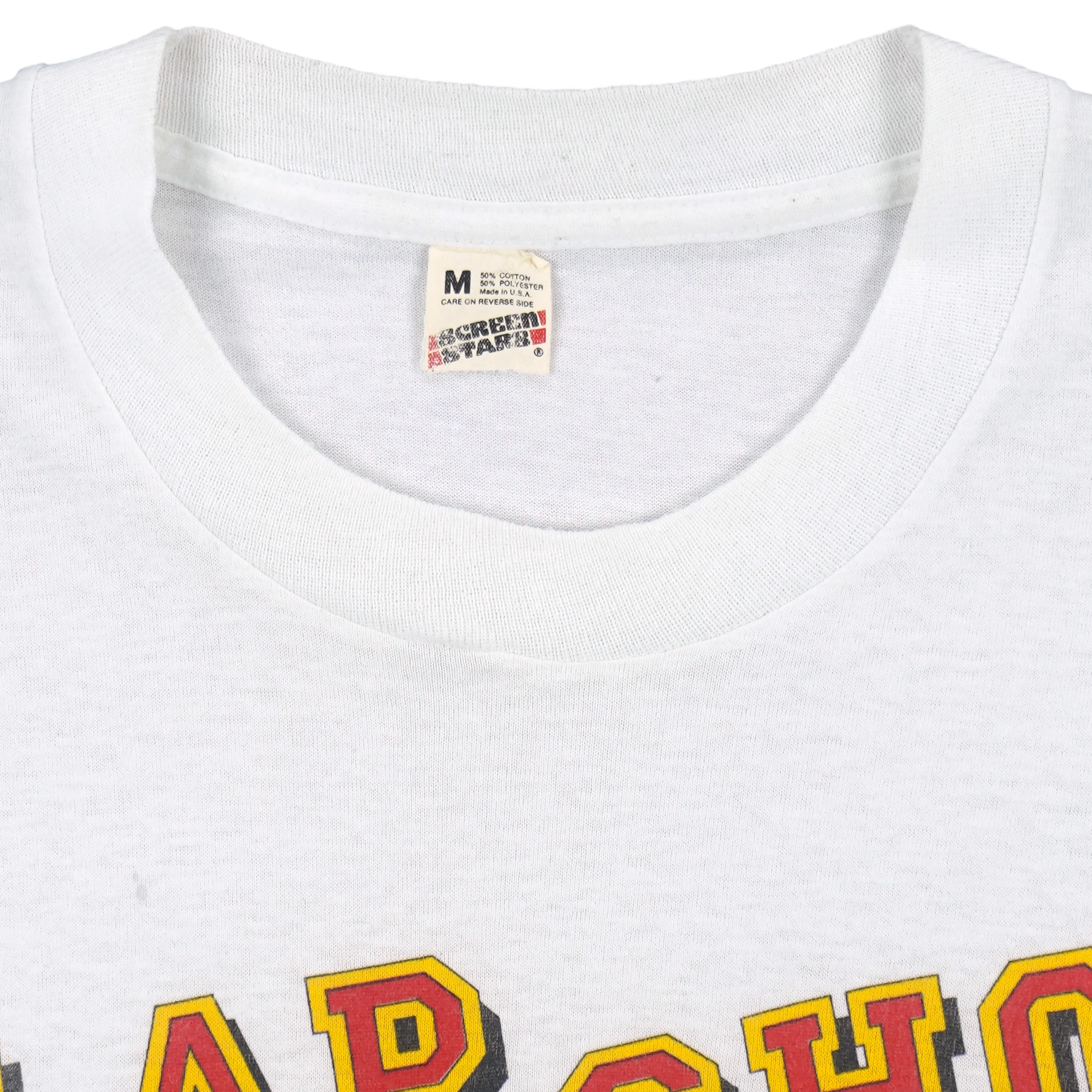NHL (Screen Star) - Calgary Flames Slap Shot Caricature T-Shirt 1989 Medium - Image 4