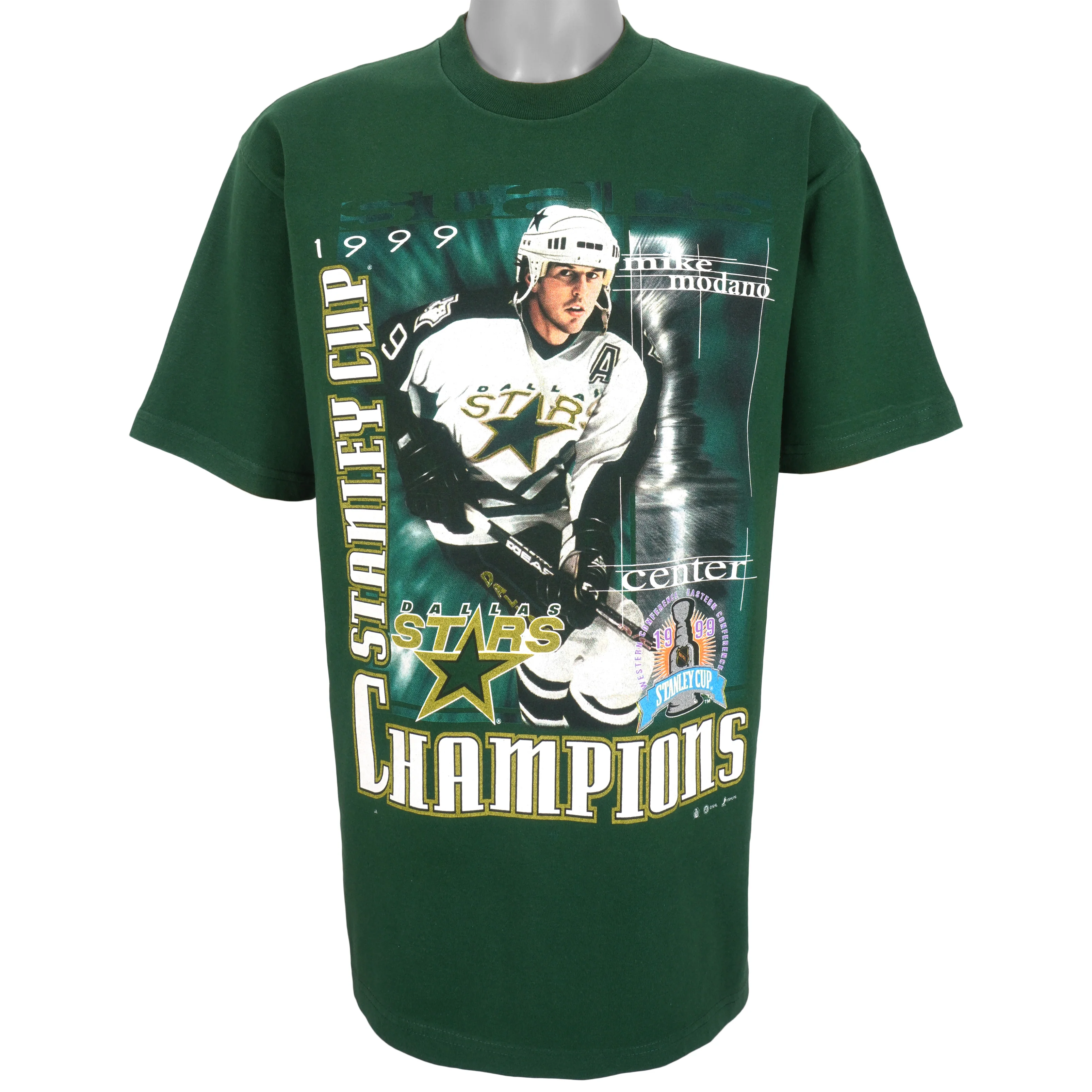 NHL (Sport Attack) - Dallas Stars, Mike Modano T-Shirt 1999 Large