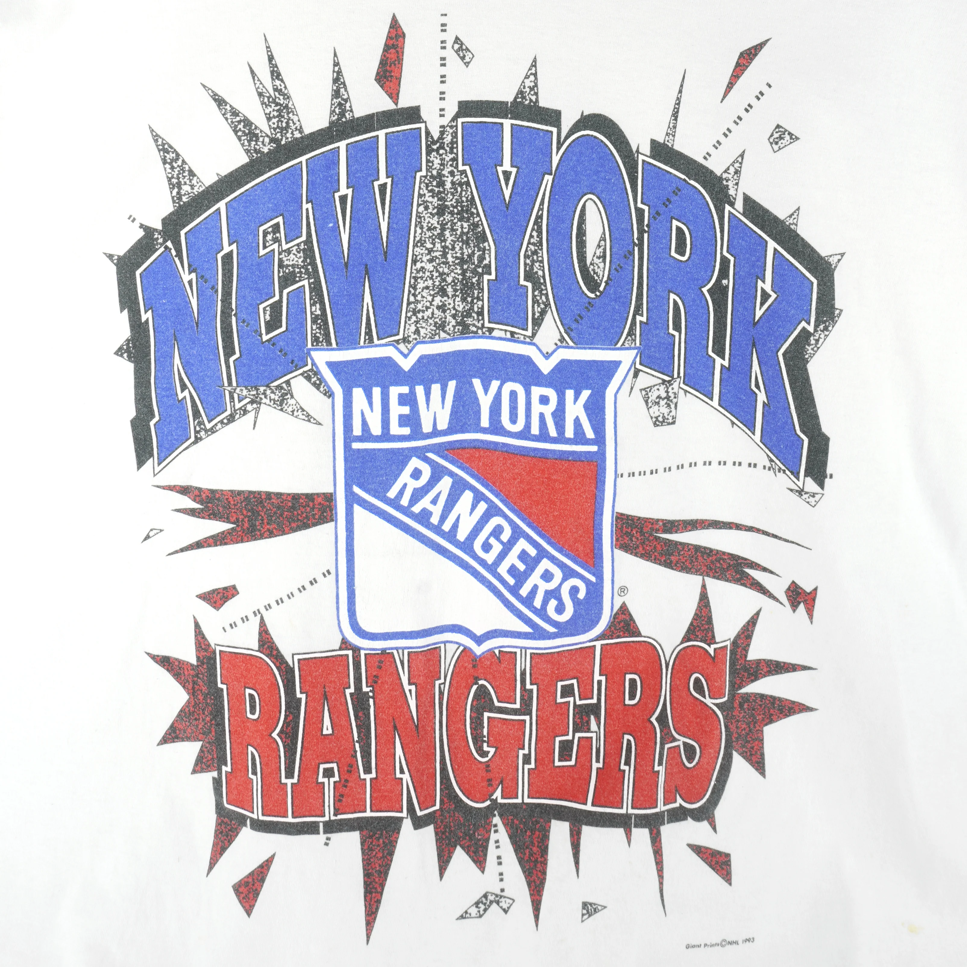 NHL (True Fan) - New York Rangers Big Logo Fan Jersey 1993 X-Large - Image 3