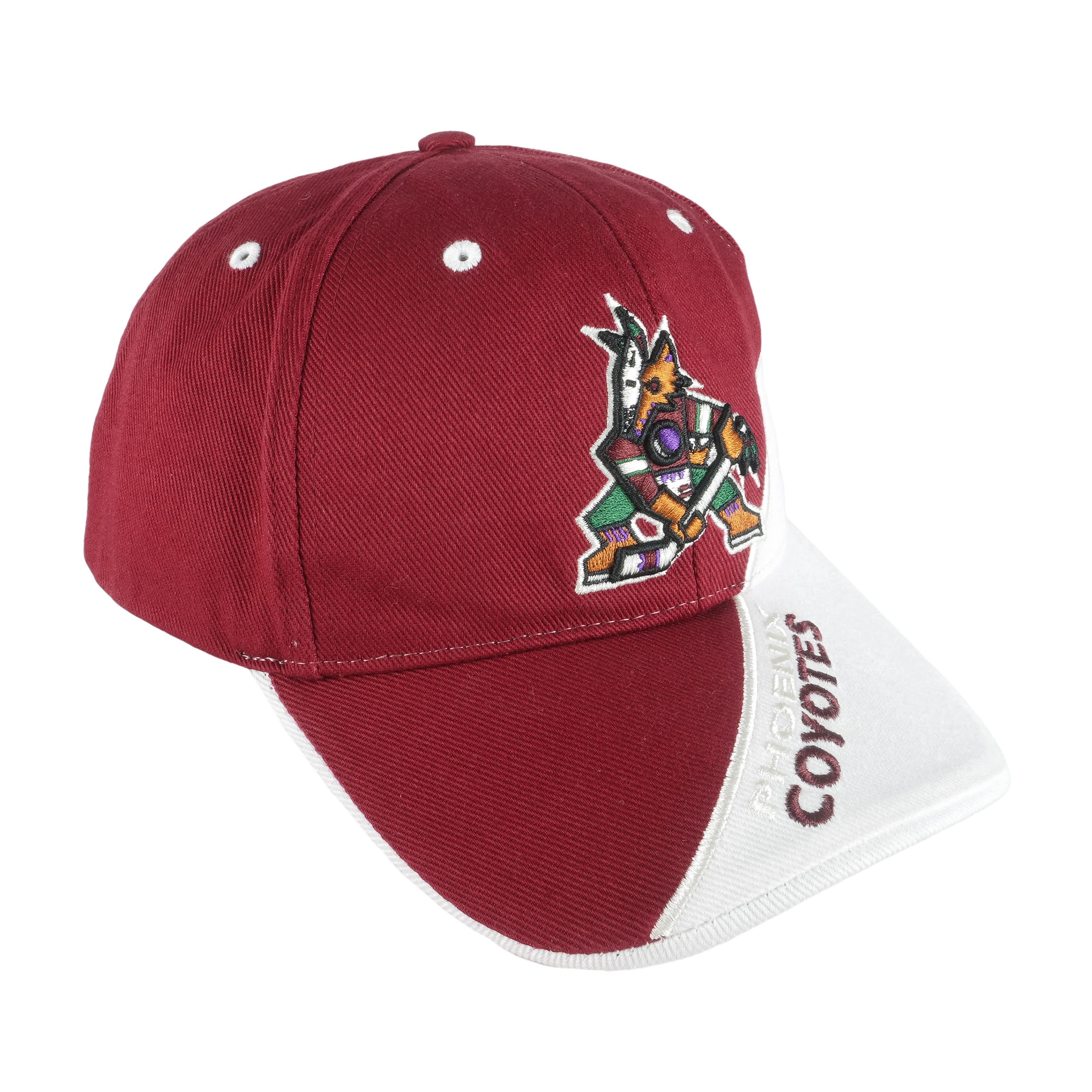NHL (Twins) - Phoenix Coyotes Embroidered Strap Back Hat 1990s OSFA - Image 2