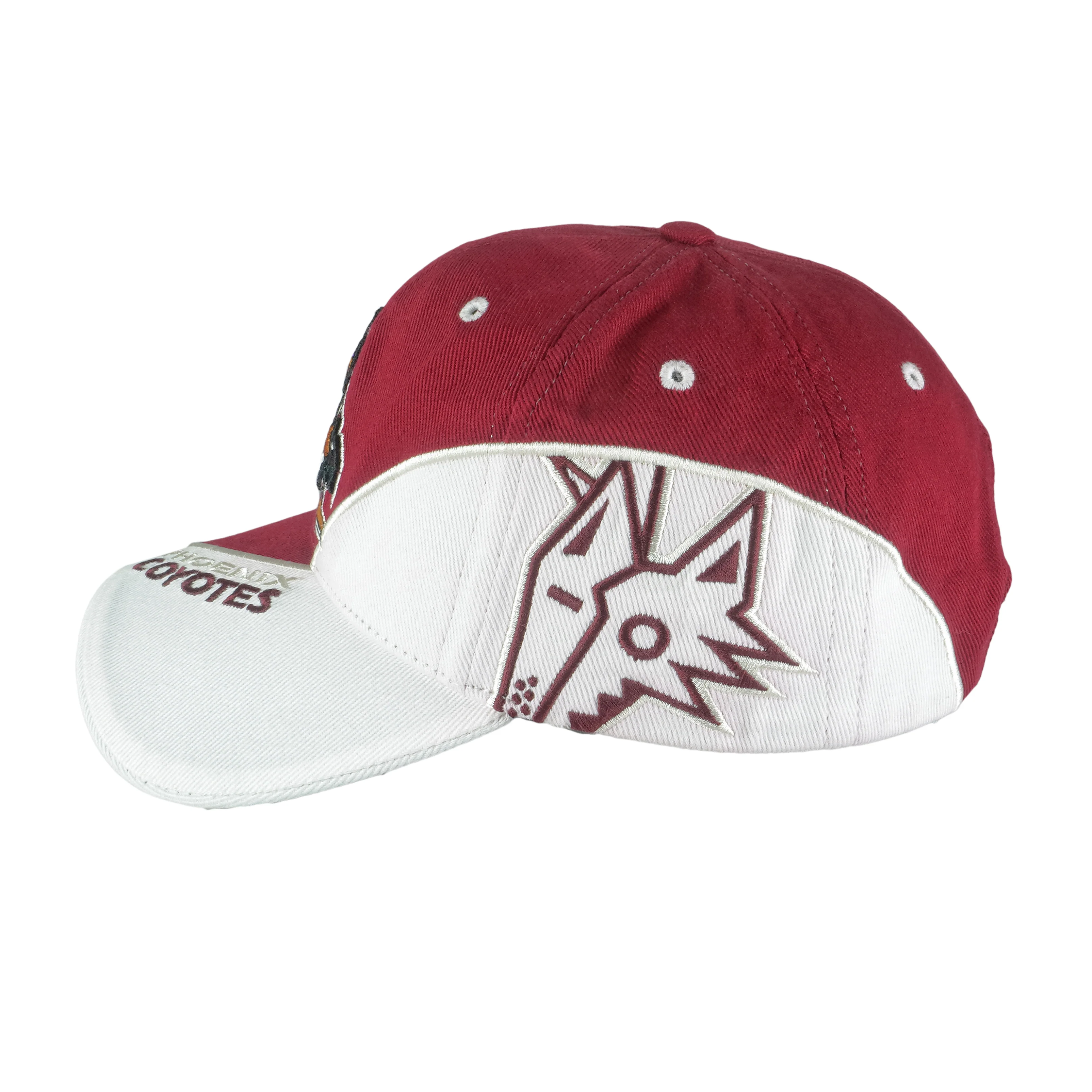 NHL (Twins) - Phoenix Coyotes Embroidered Strap Back Hat 1990s OSFA - Image 3