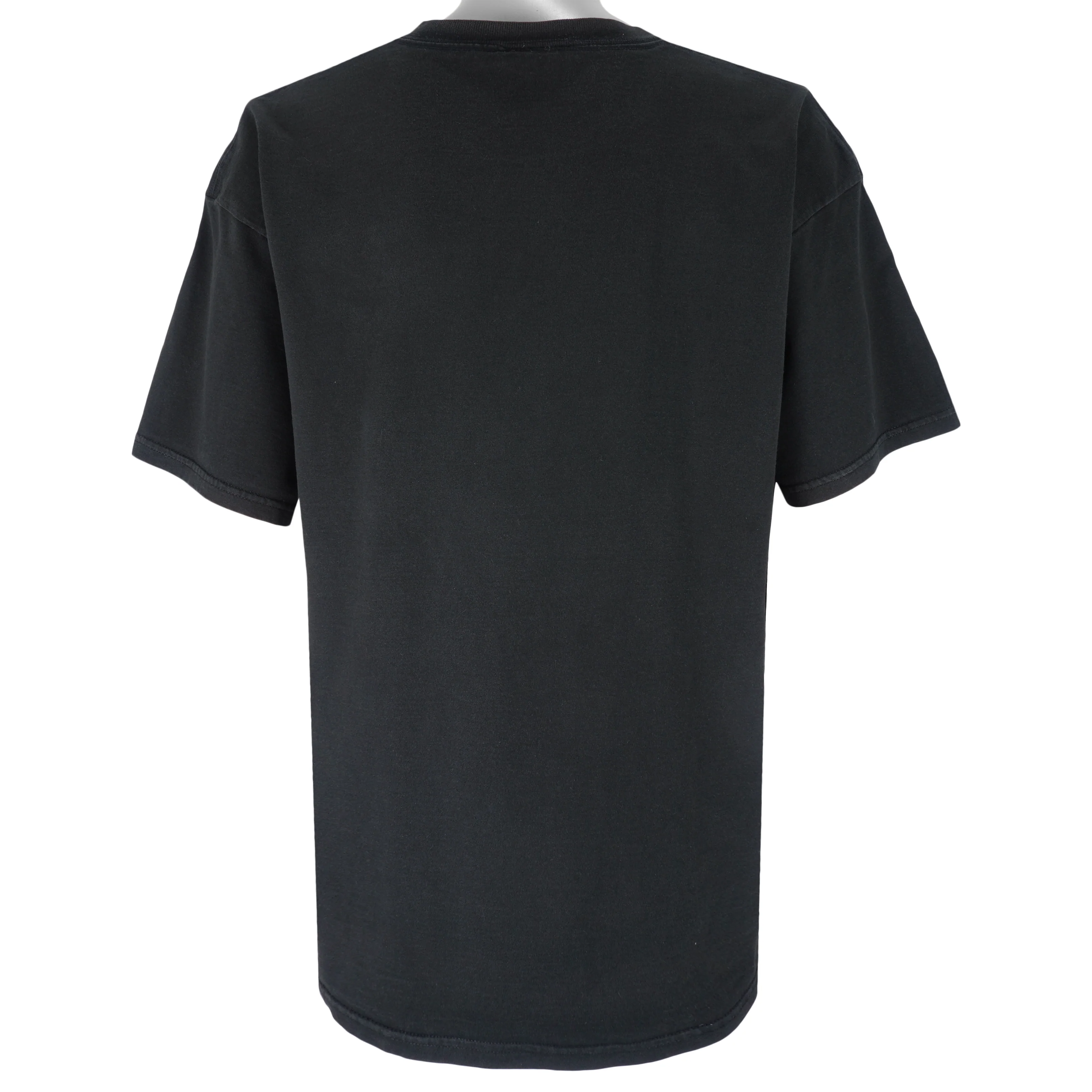 Nike - Black Made In USA Classic Embroidered T-Shirt 1990s X-Large - Image 2