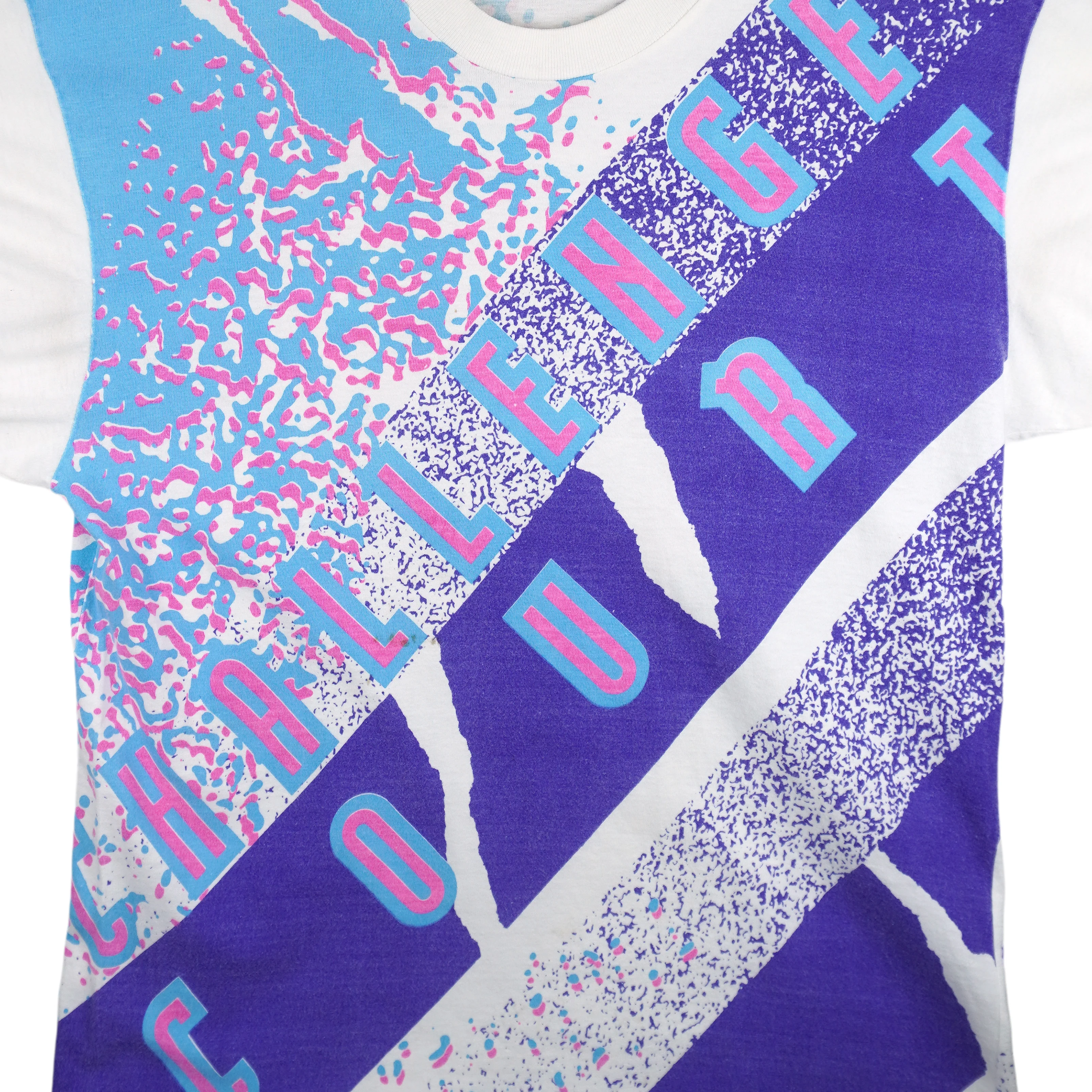 Nike - Challenge Court Tennis All Over Print T-Shirt 1990s Medium - Image 4