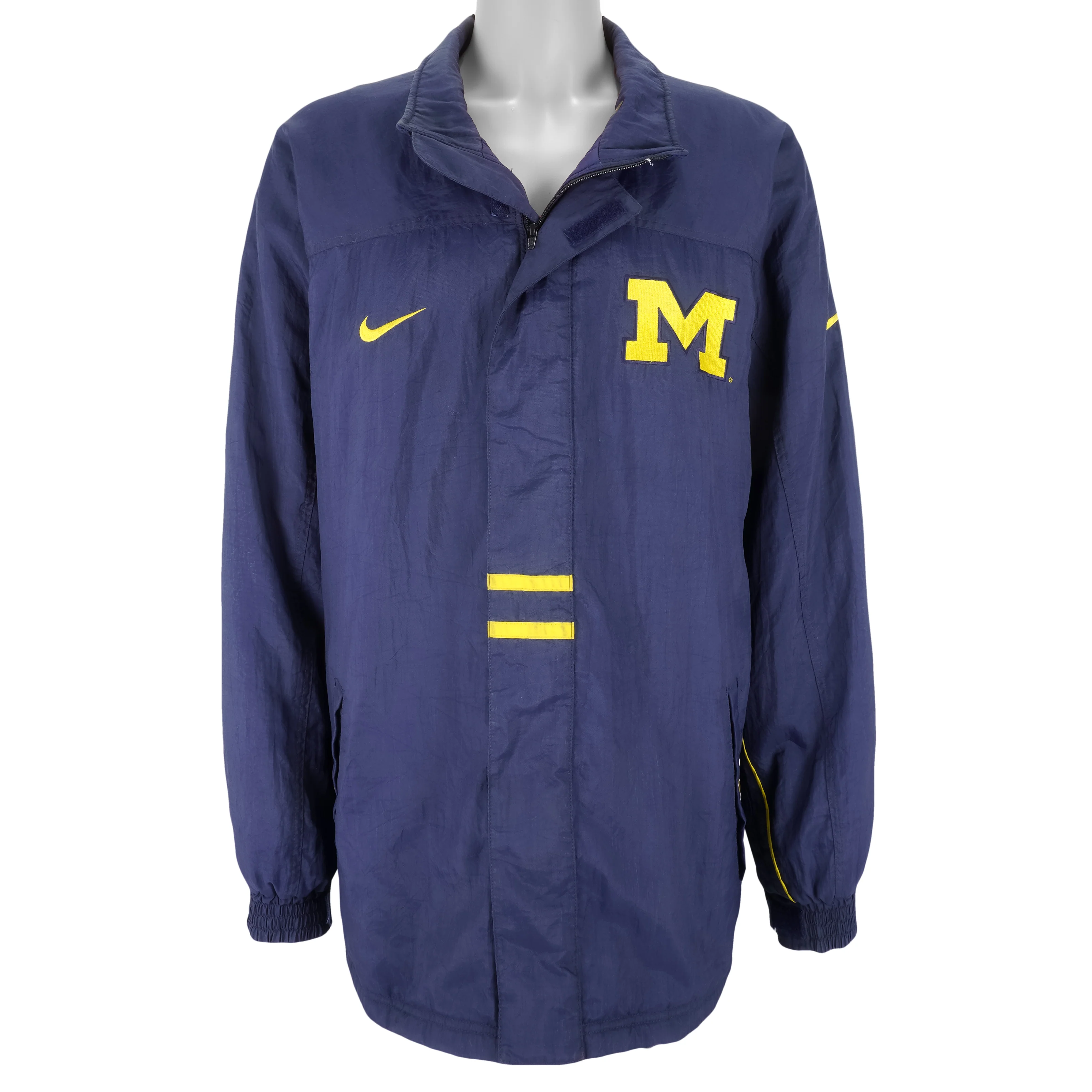 Nike - Michigan Wolverines Zip-Up Jacket 1990s XX-Large - Image 3