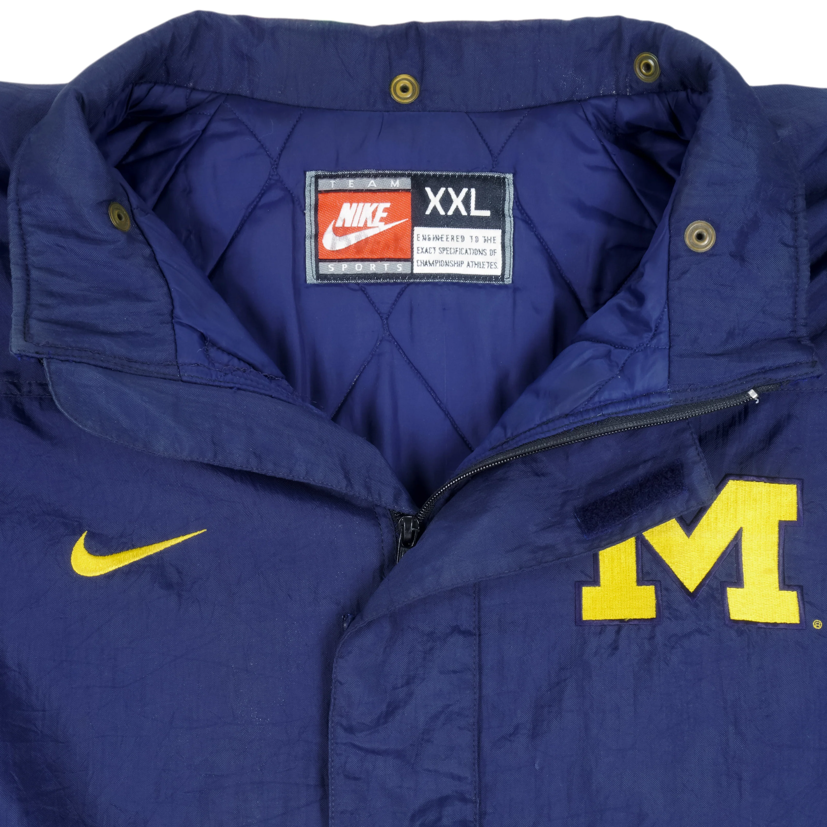 Nike - Michigan Wolverines Zip-Up Jacket 1990s XX-Large - Image 5