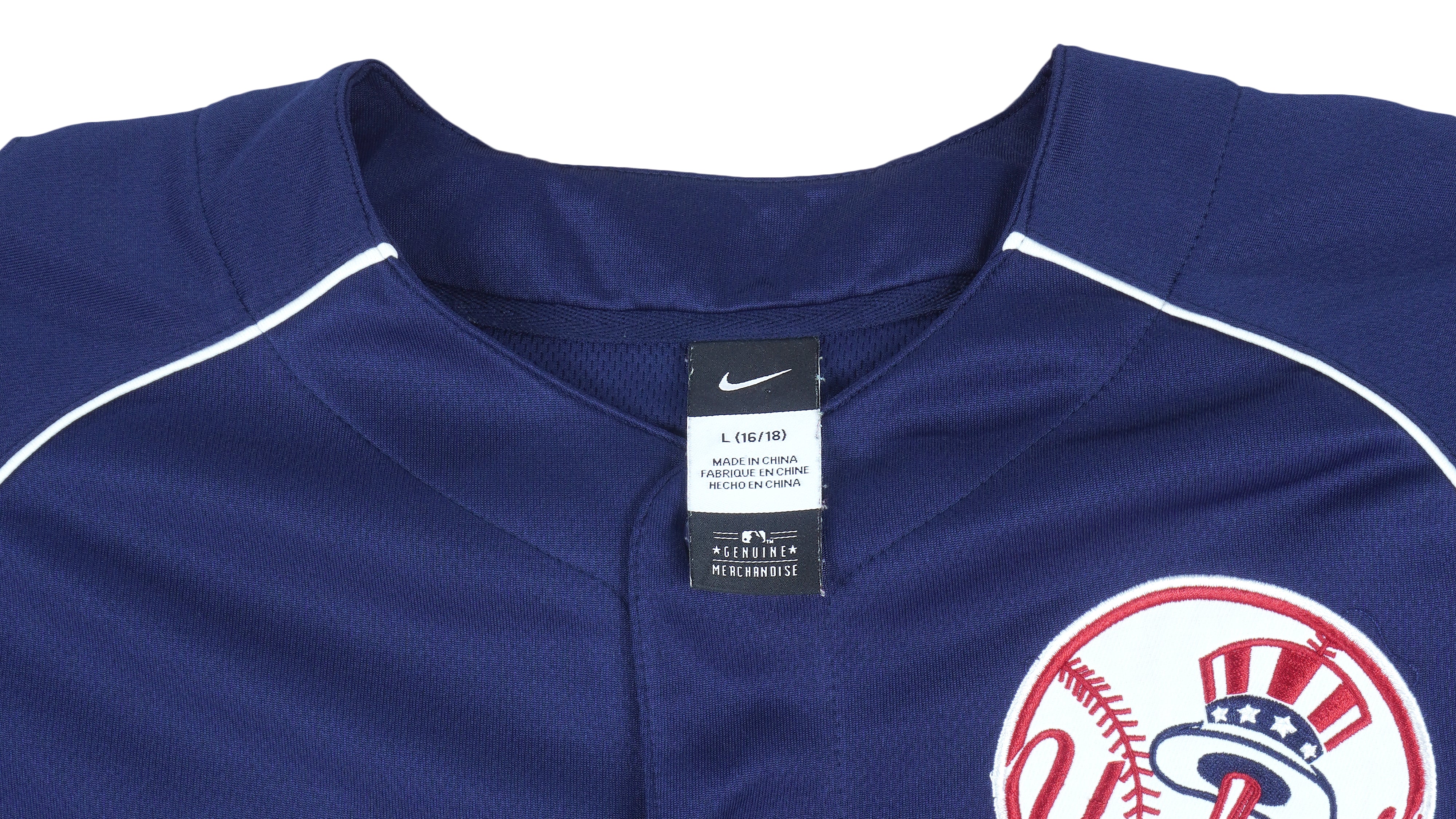 Nike - New York Yankees Baseball Jersey T-Shirt 2000s Large Youth - Image 4