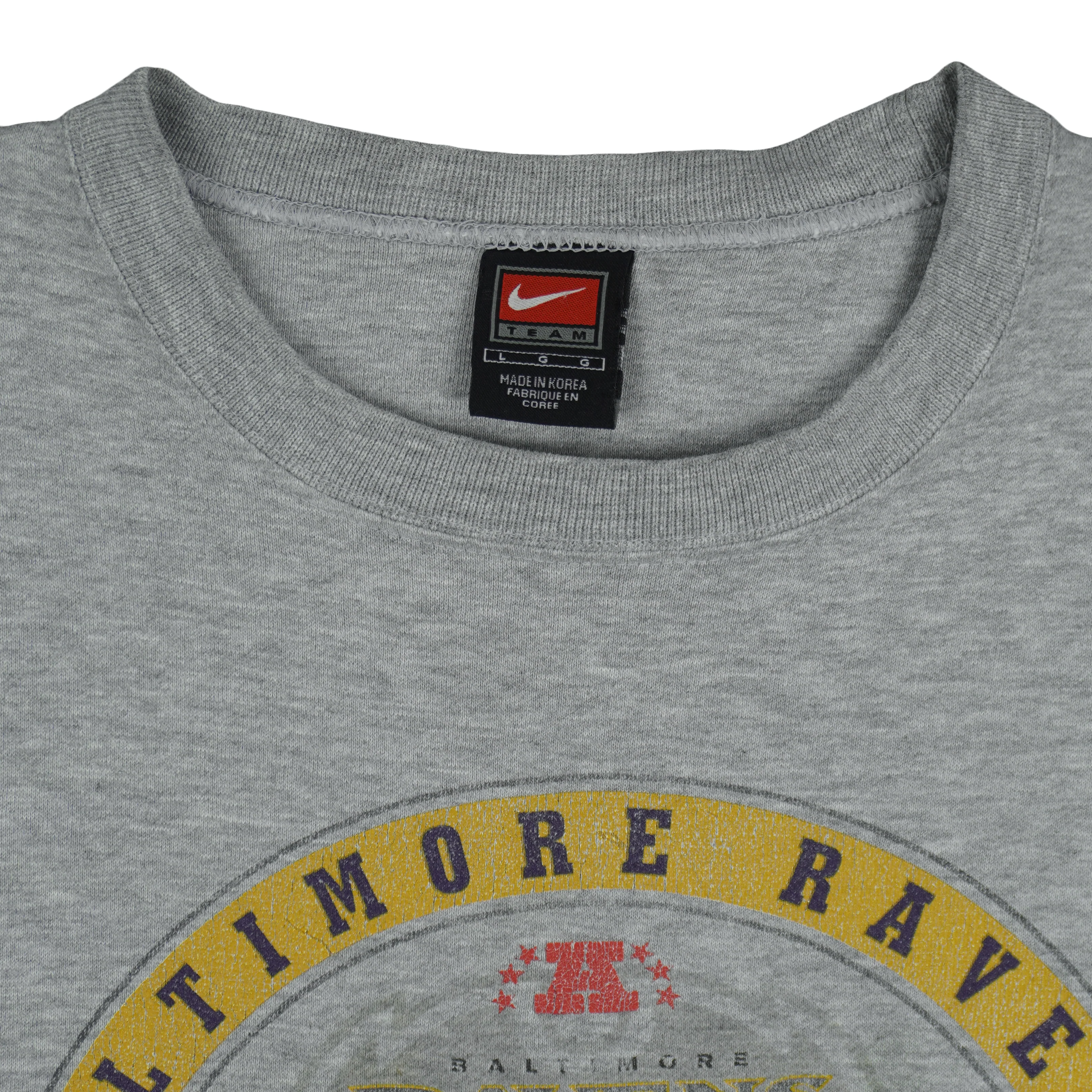 Nike - NFL Baltimore Ravens, Super Bowl XXXV Champions Crew Neck Sweatshirt 1990s Large - Image 5