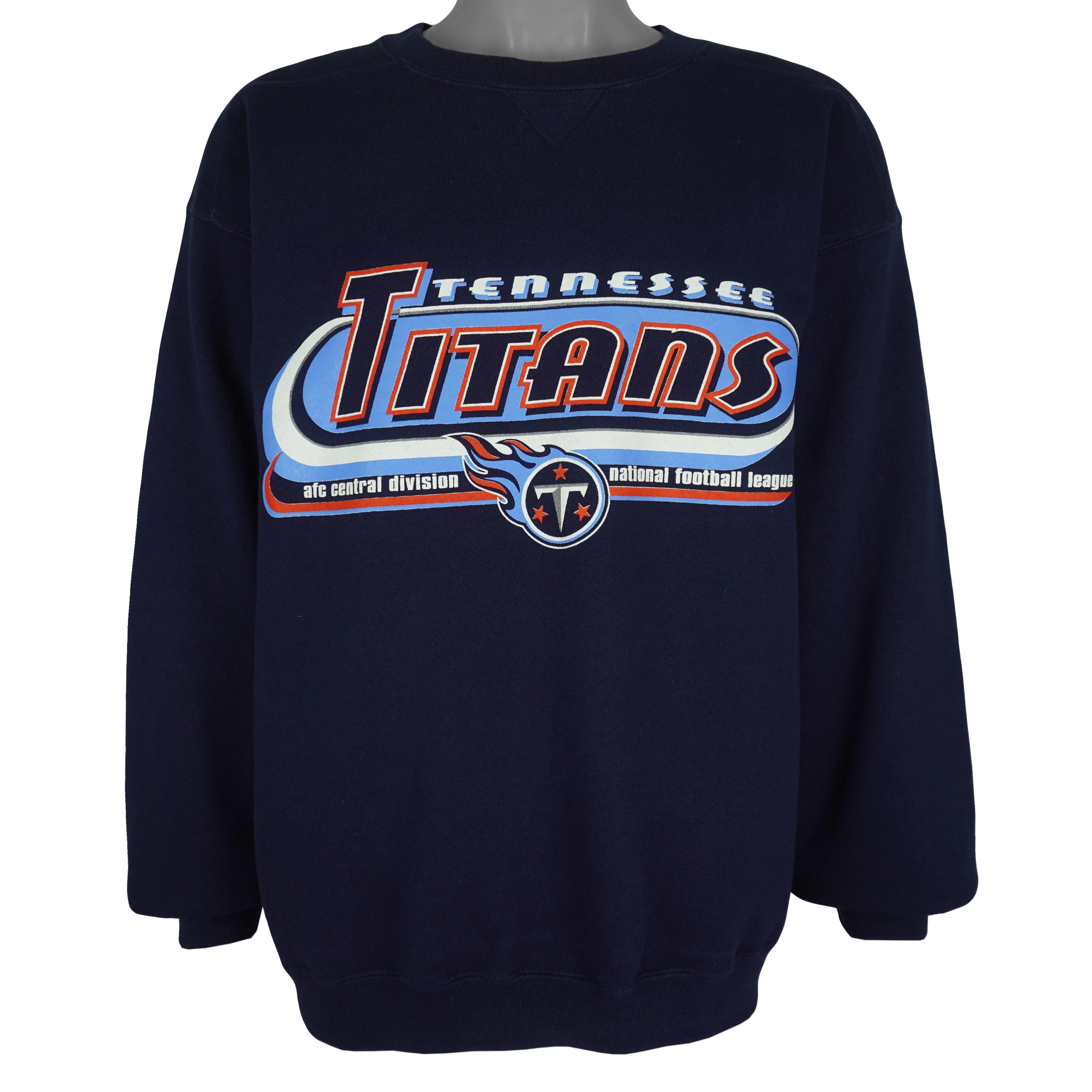 Puma (NFL) - Tennessee Titans AFC Champions Crew Neck Sweatshirt 1990s Large